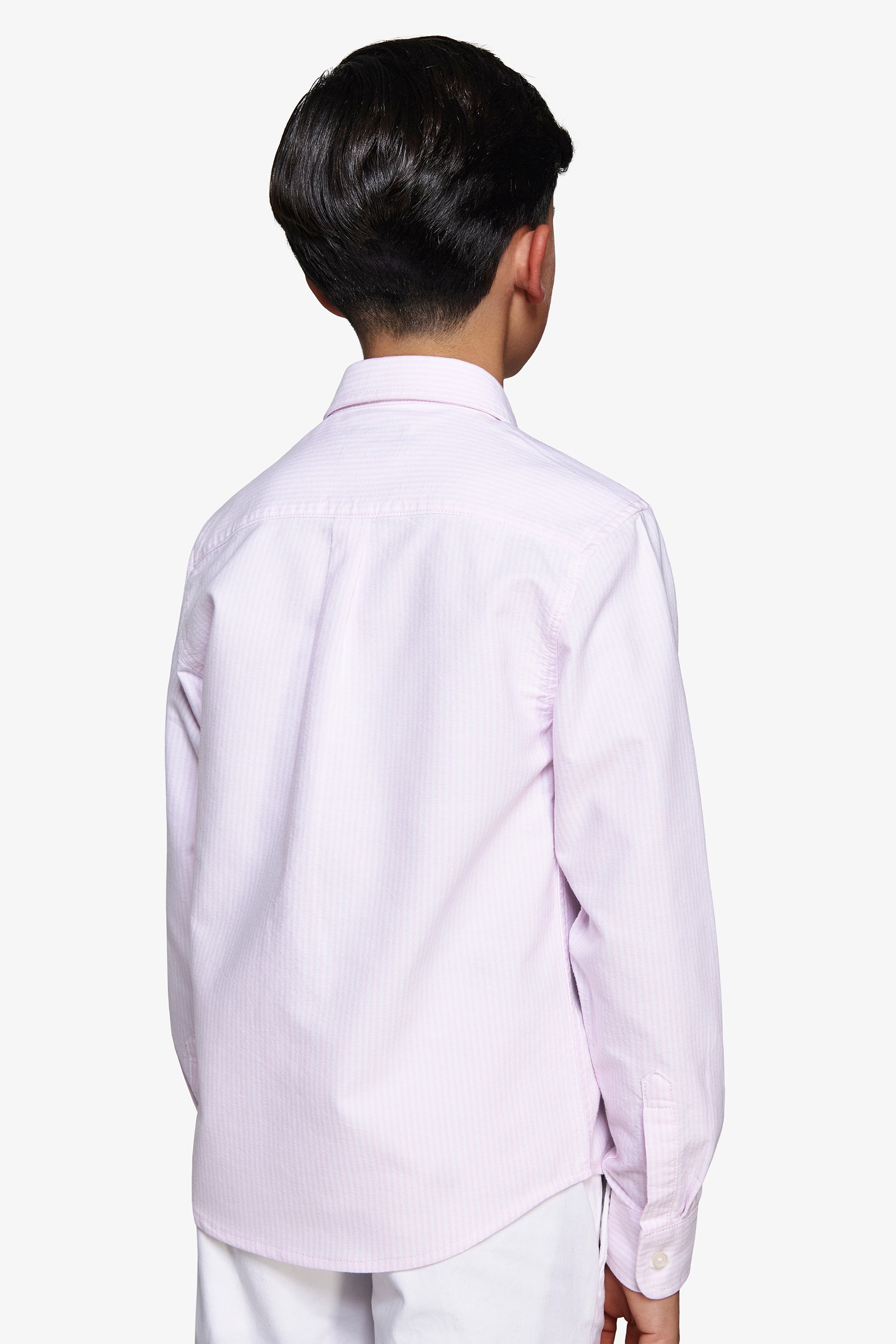 KIDS Pink striped Oxford shirt