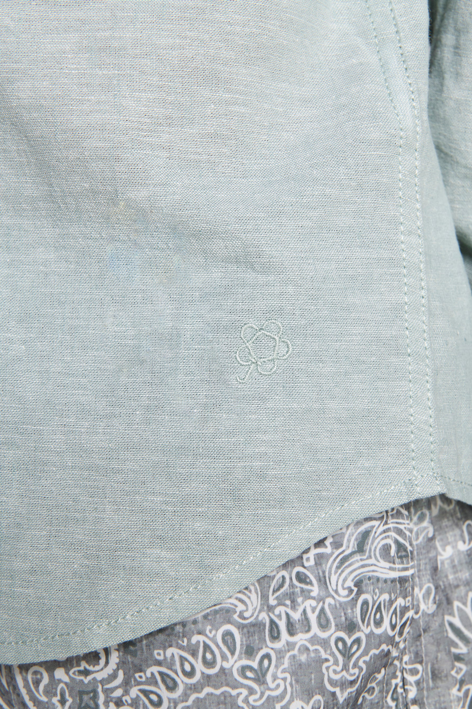 Camicia misto lino relaxed salvia Kids-Dan John