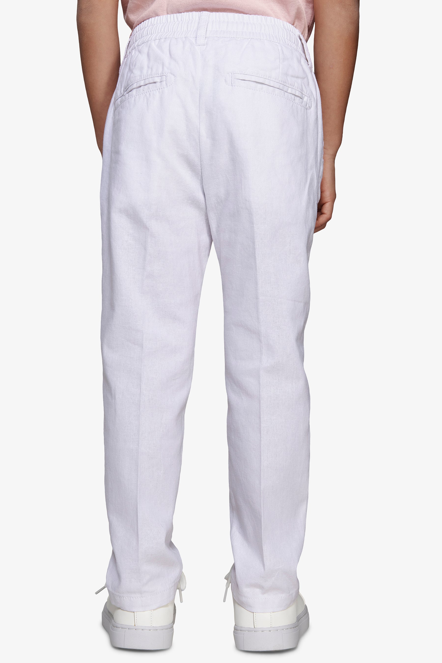 Pantalaccio misto lino bianco Kids-Dan John