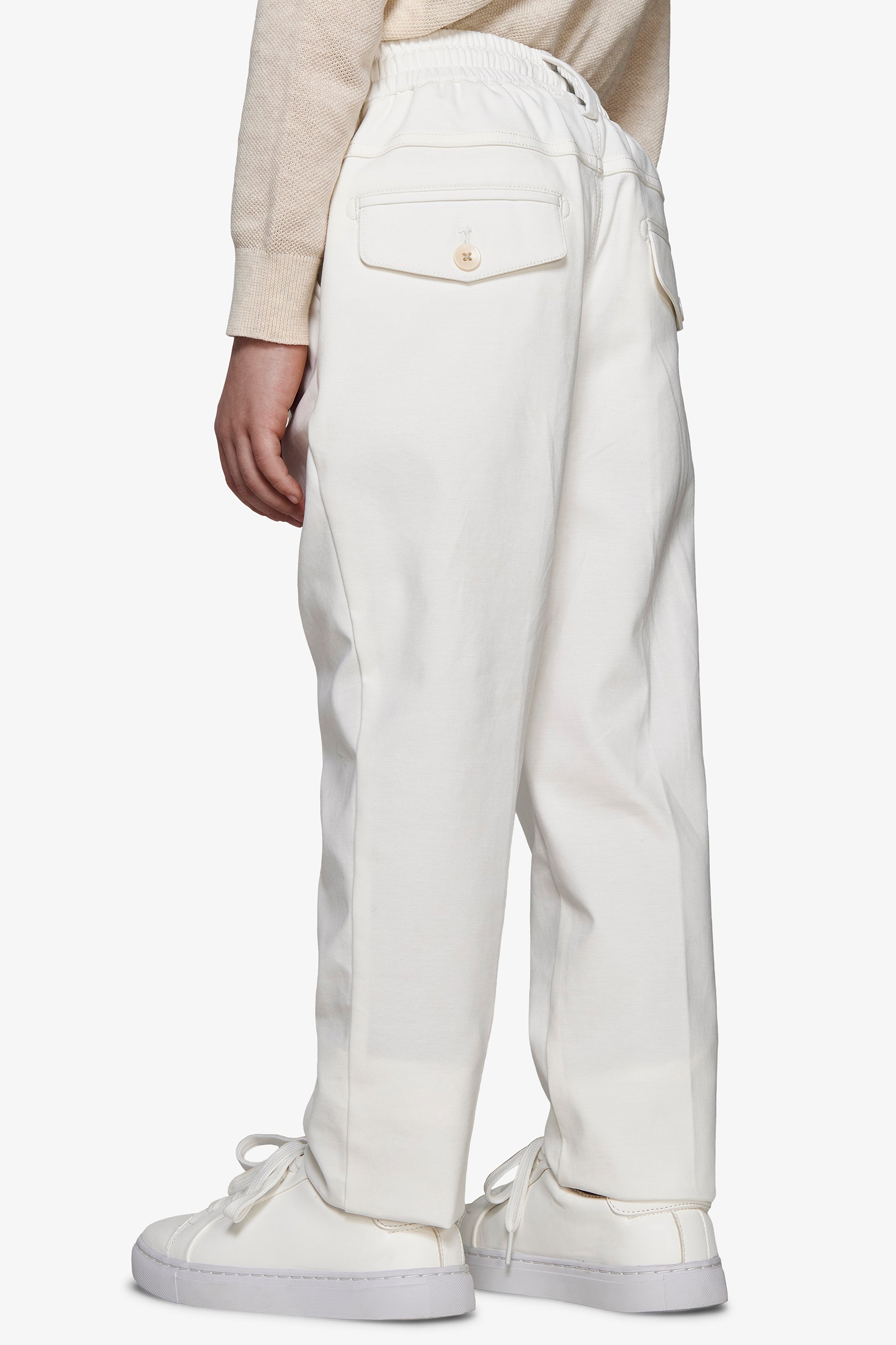 Pantaloni jersey panna Kids