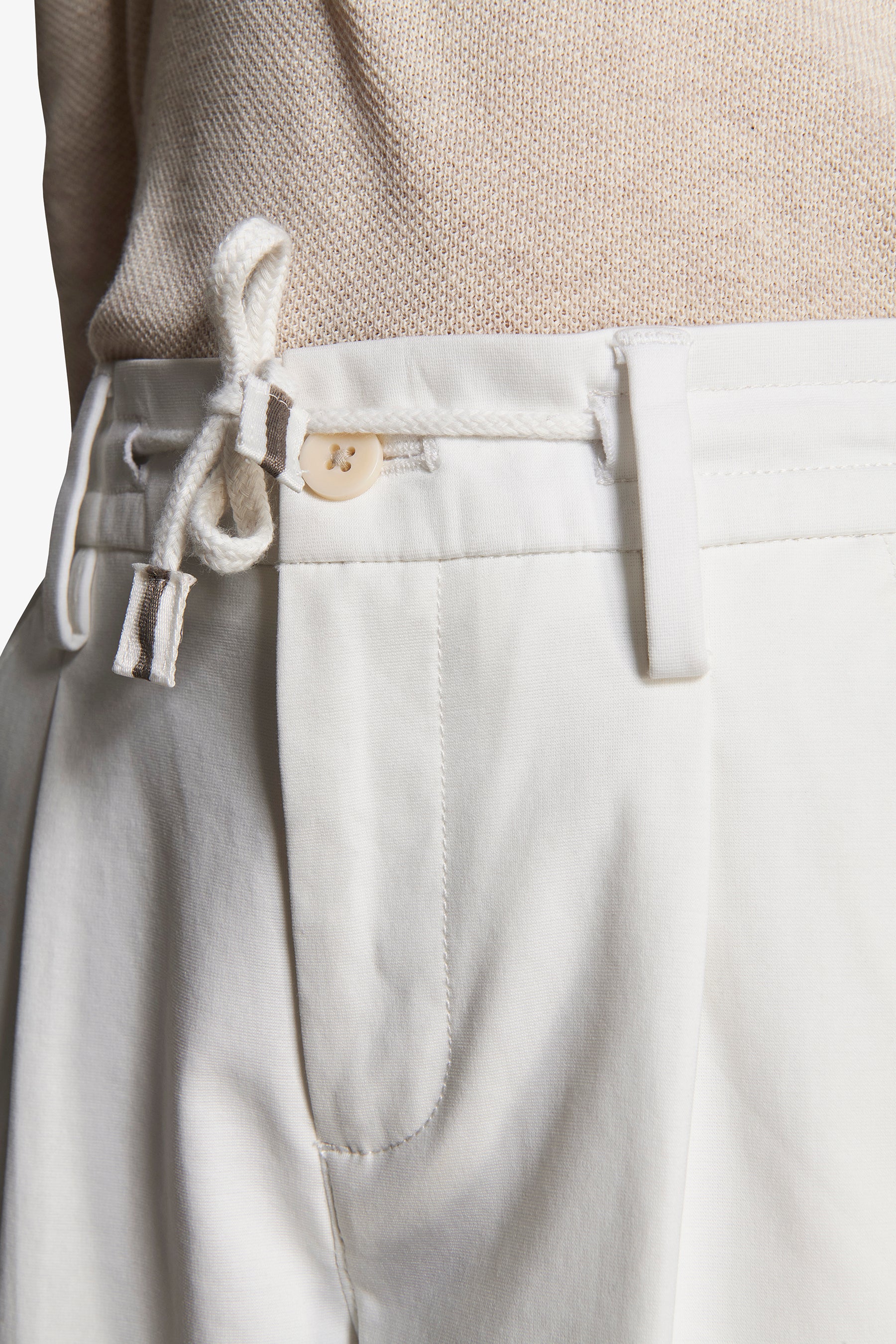 Pantalon crème en jersey Kids