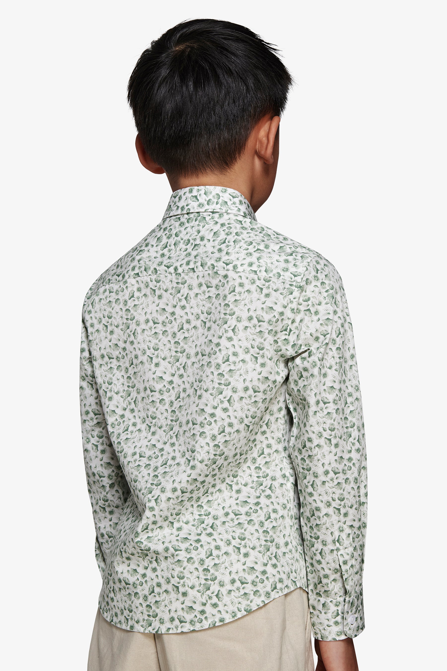 Chemise motif floral sauge Kids