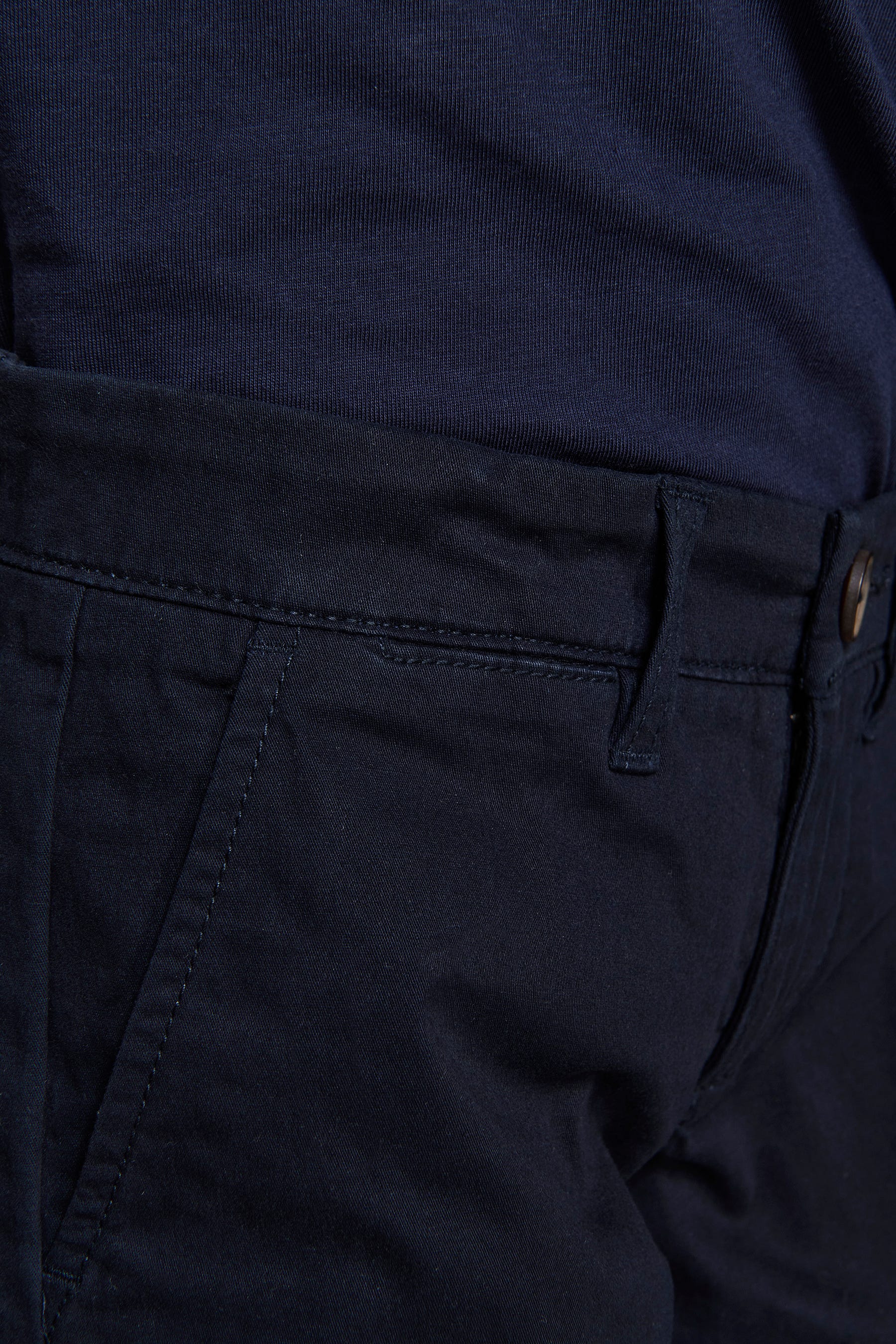 Bermuda chino basic in cotone blu Kids-Dan John