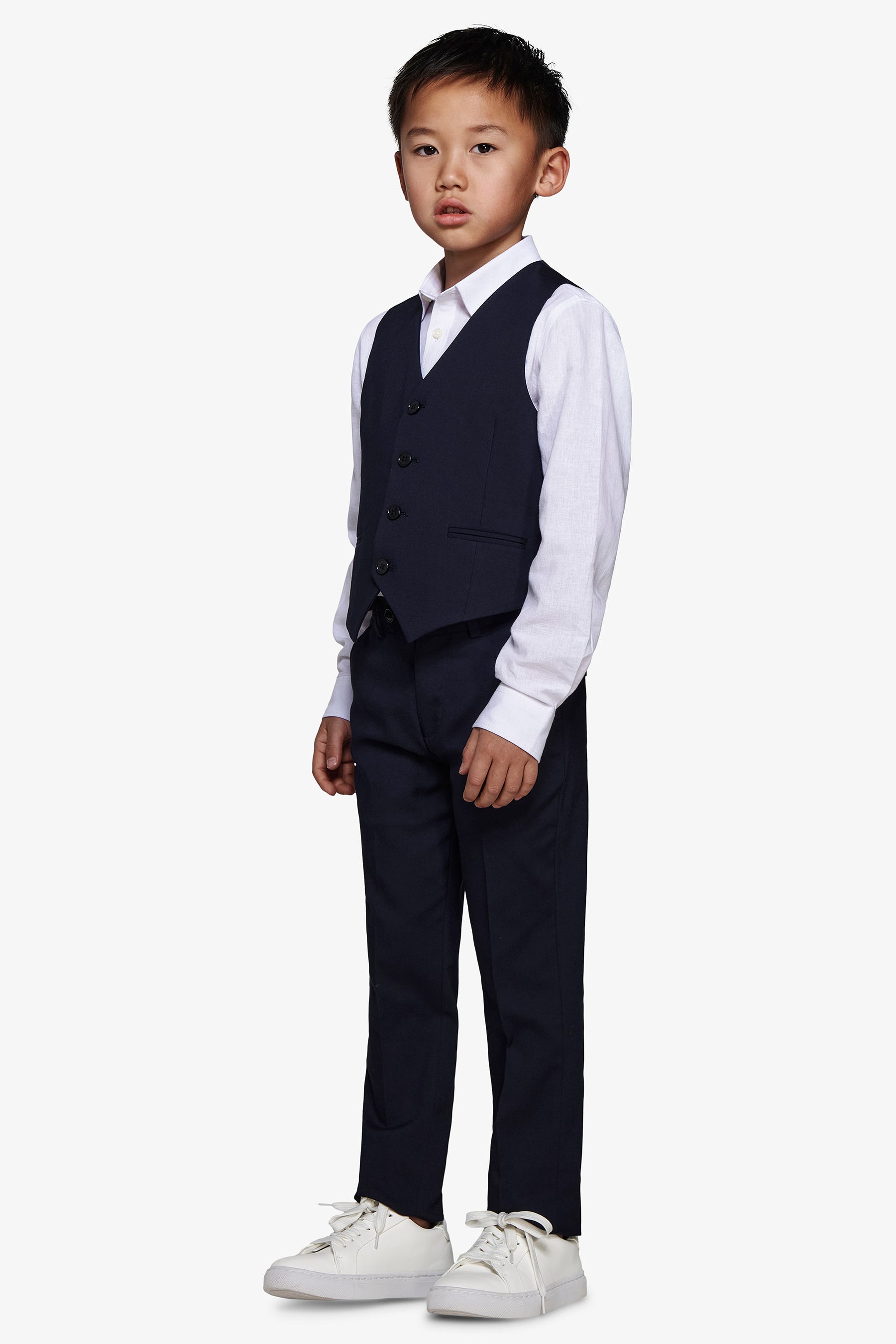Gilet classico blu Kids-Dan John