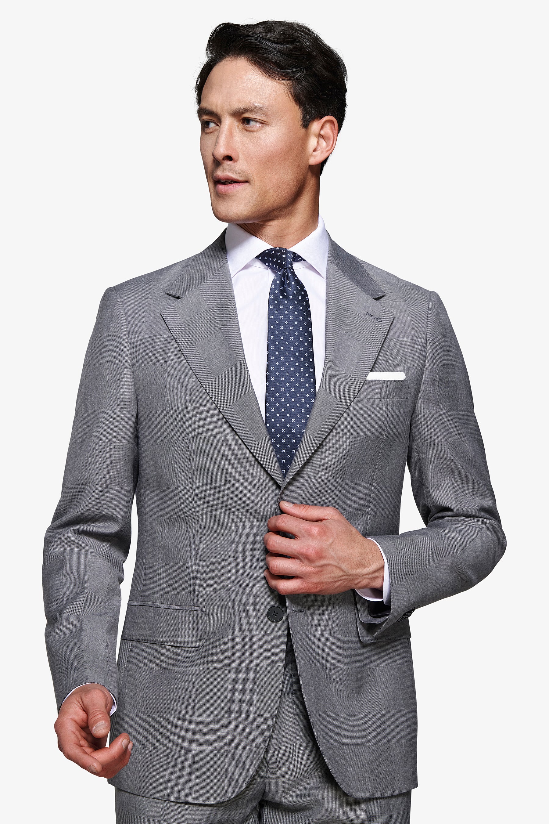 Gray Prince of Wales blazer