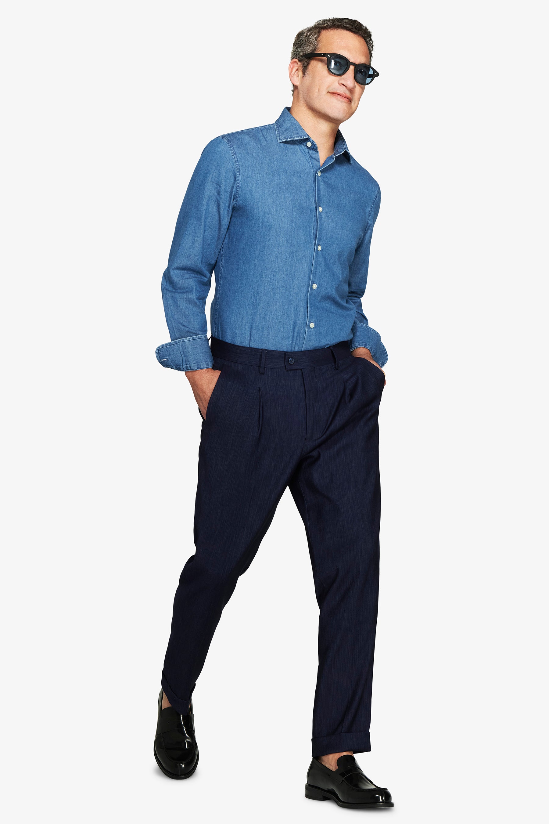 Camicia denim chambray