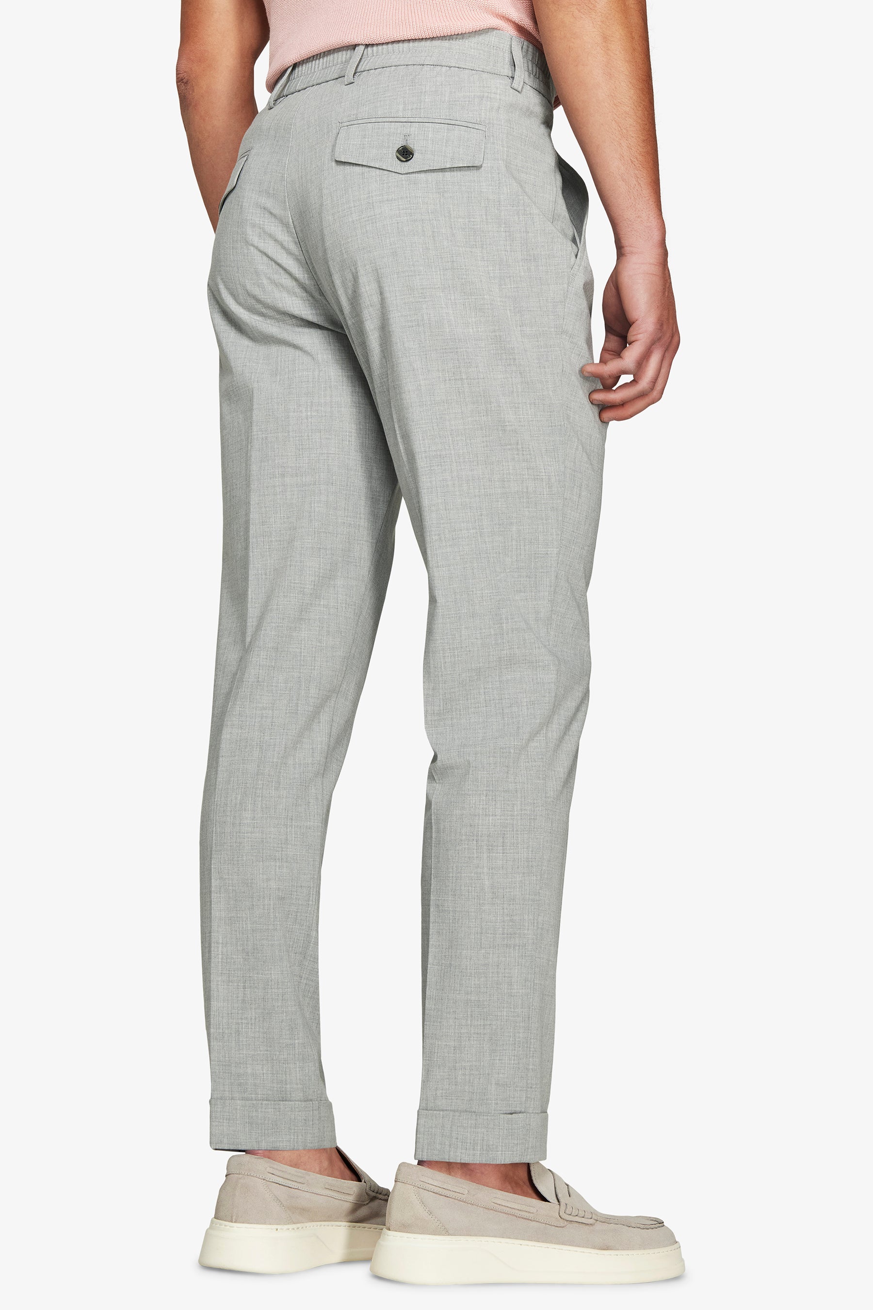 Pantalaccio tela melange grigio