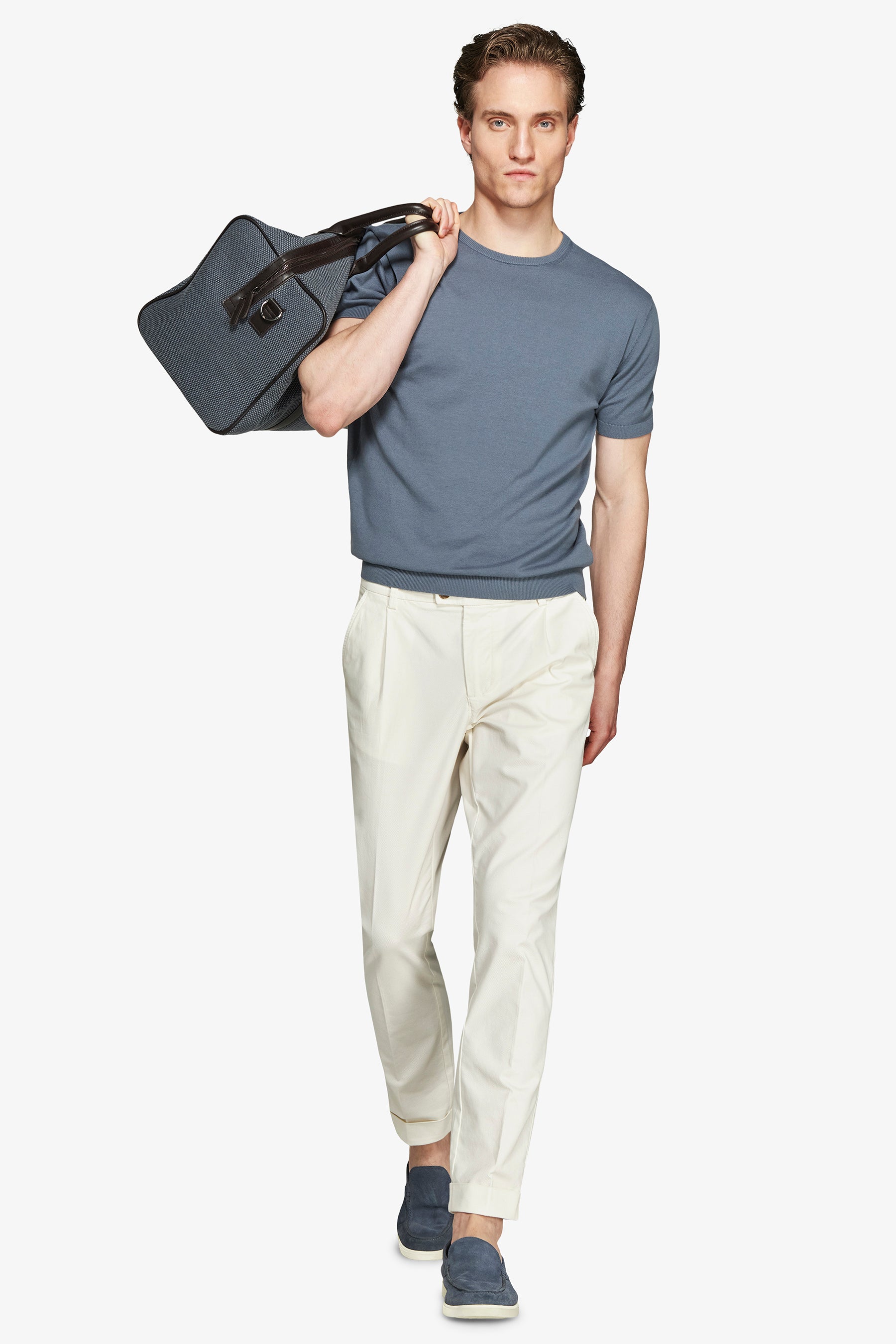 Avion knit cotton basic t-shirt