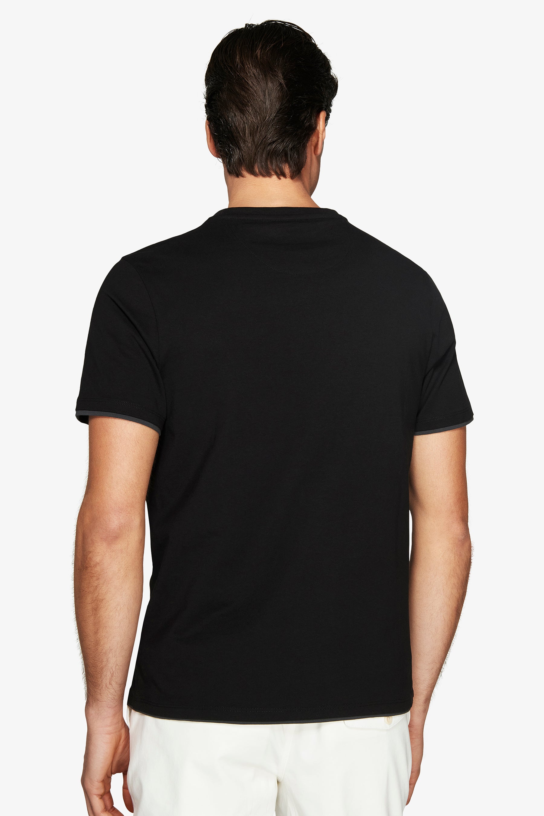 T-shirt noir en coton léger DNJ