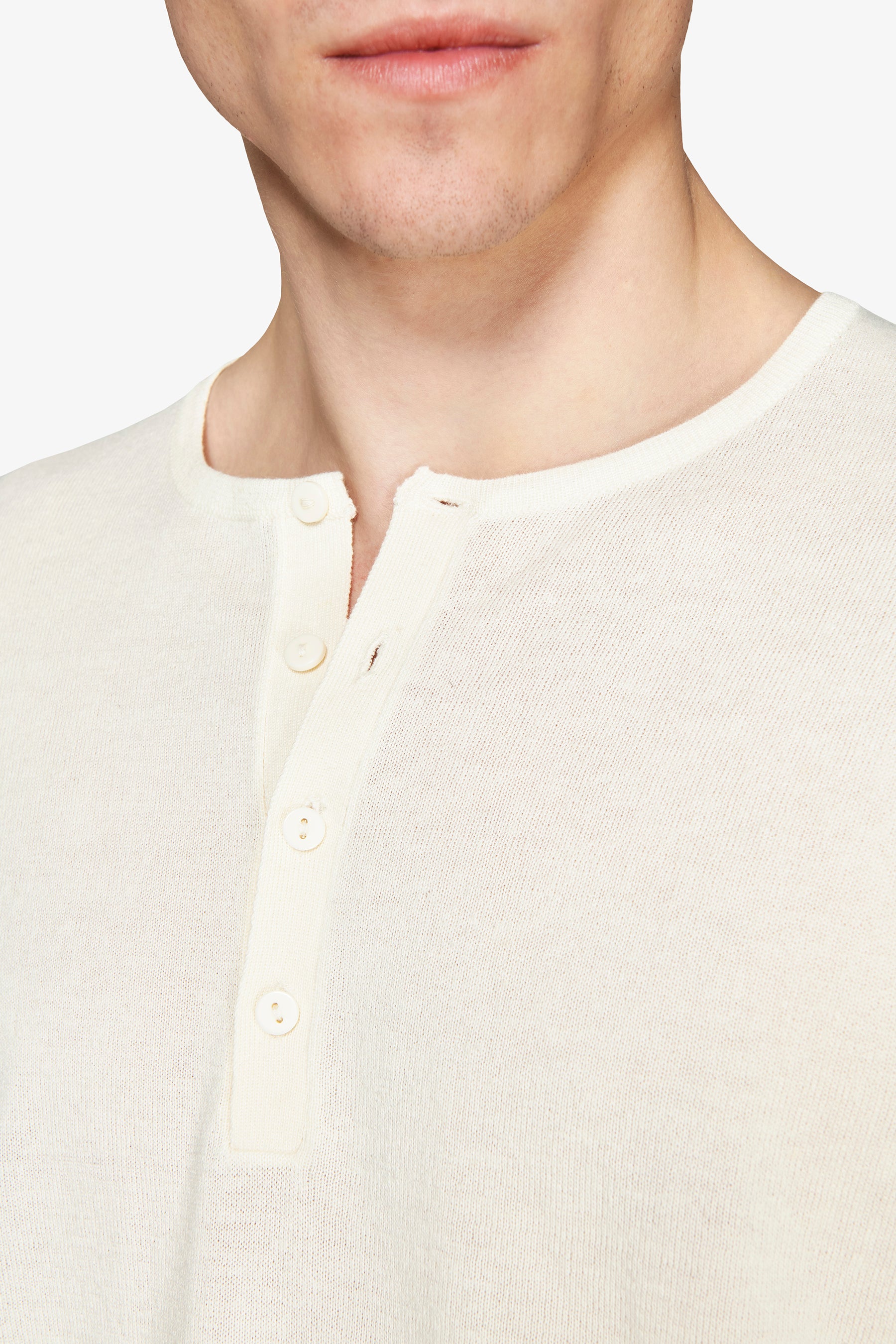 Maglia misto lino chester burro