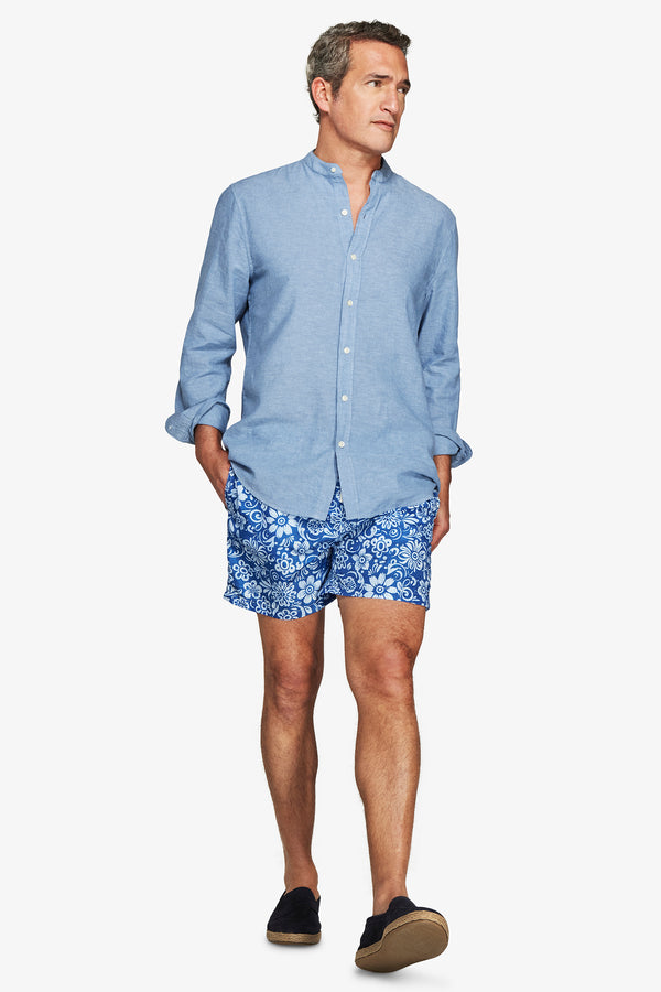 Costume da bagno stampa fiori avion