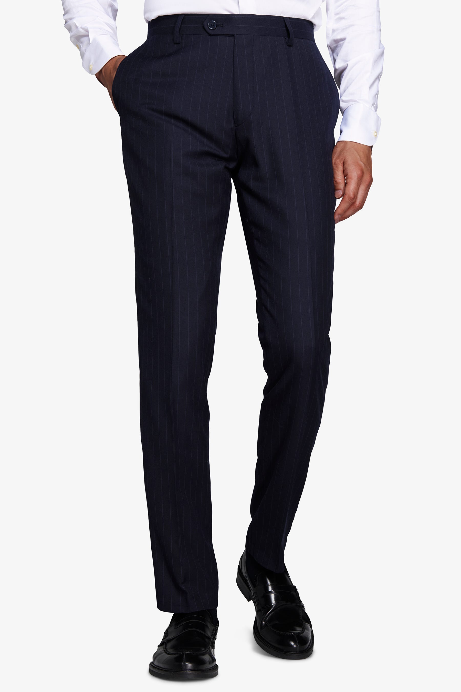 Pantaloni gessati blu-Dan John