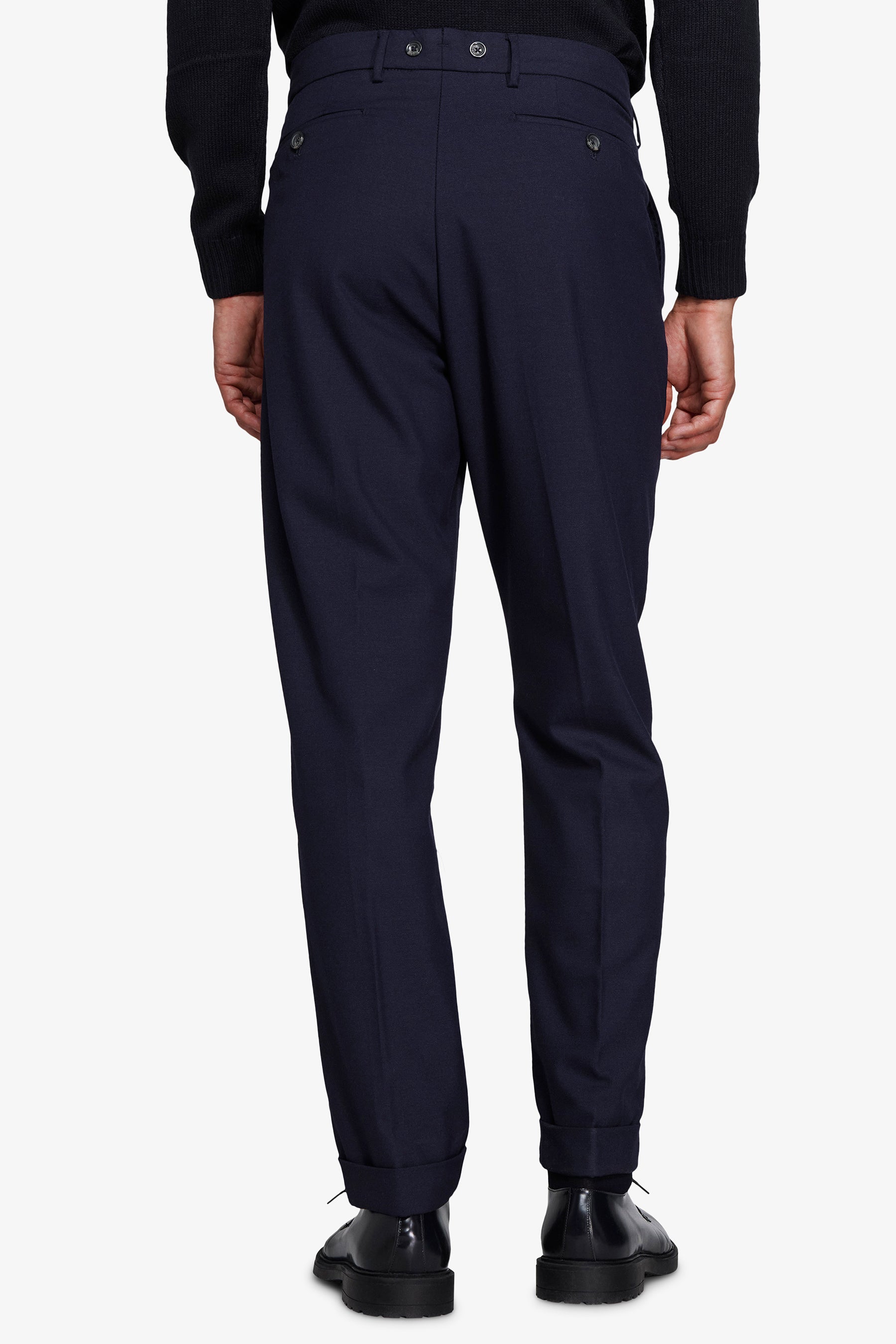 Pantaloni doppia pinces blu