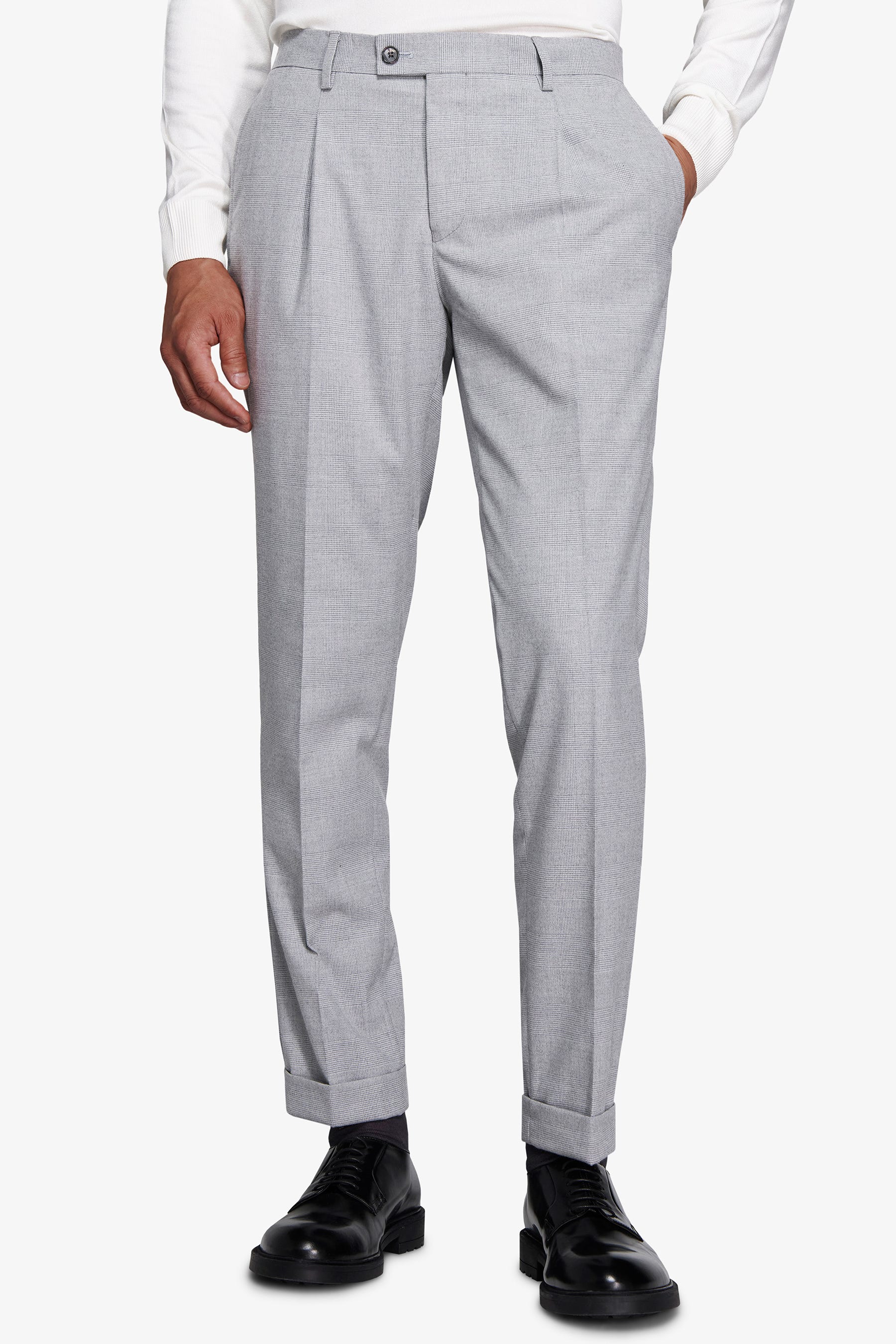 Pantaloni galles grigio chiaro