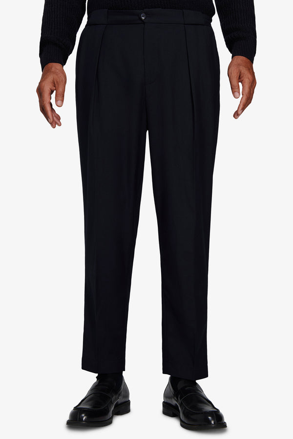 VOLUME Blue twill trousers