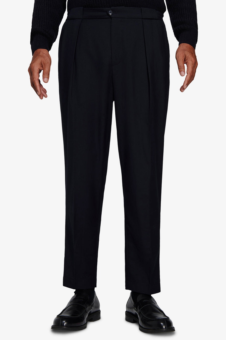 VOLUME Blue twill trousers
