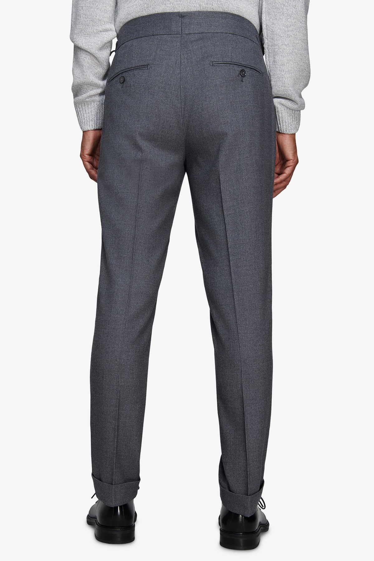 Pantaloni mano cardata grigi
