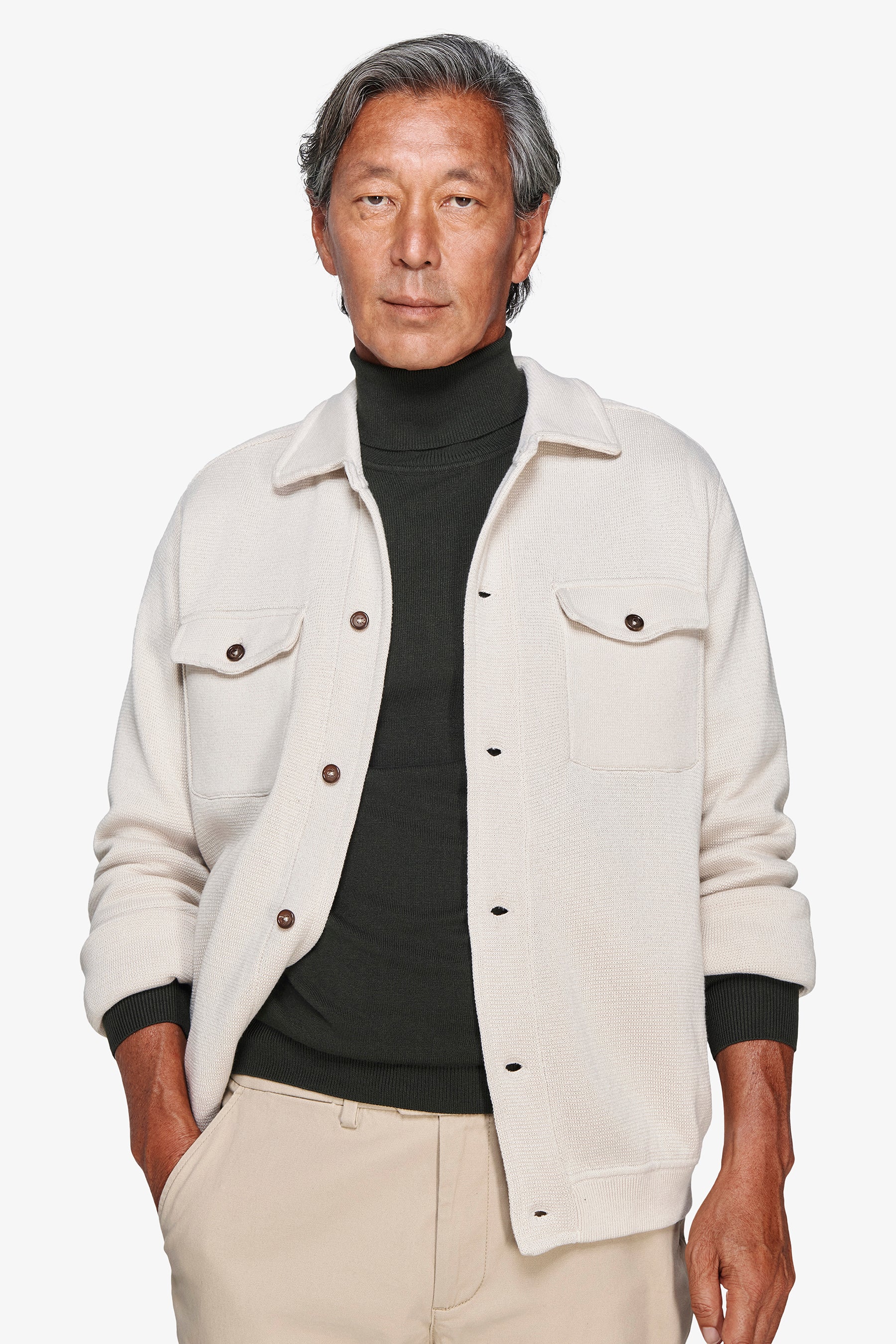 Blazer in maglia mastice