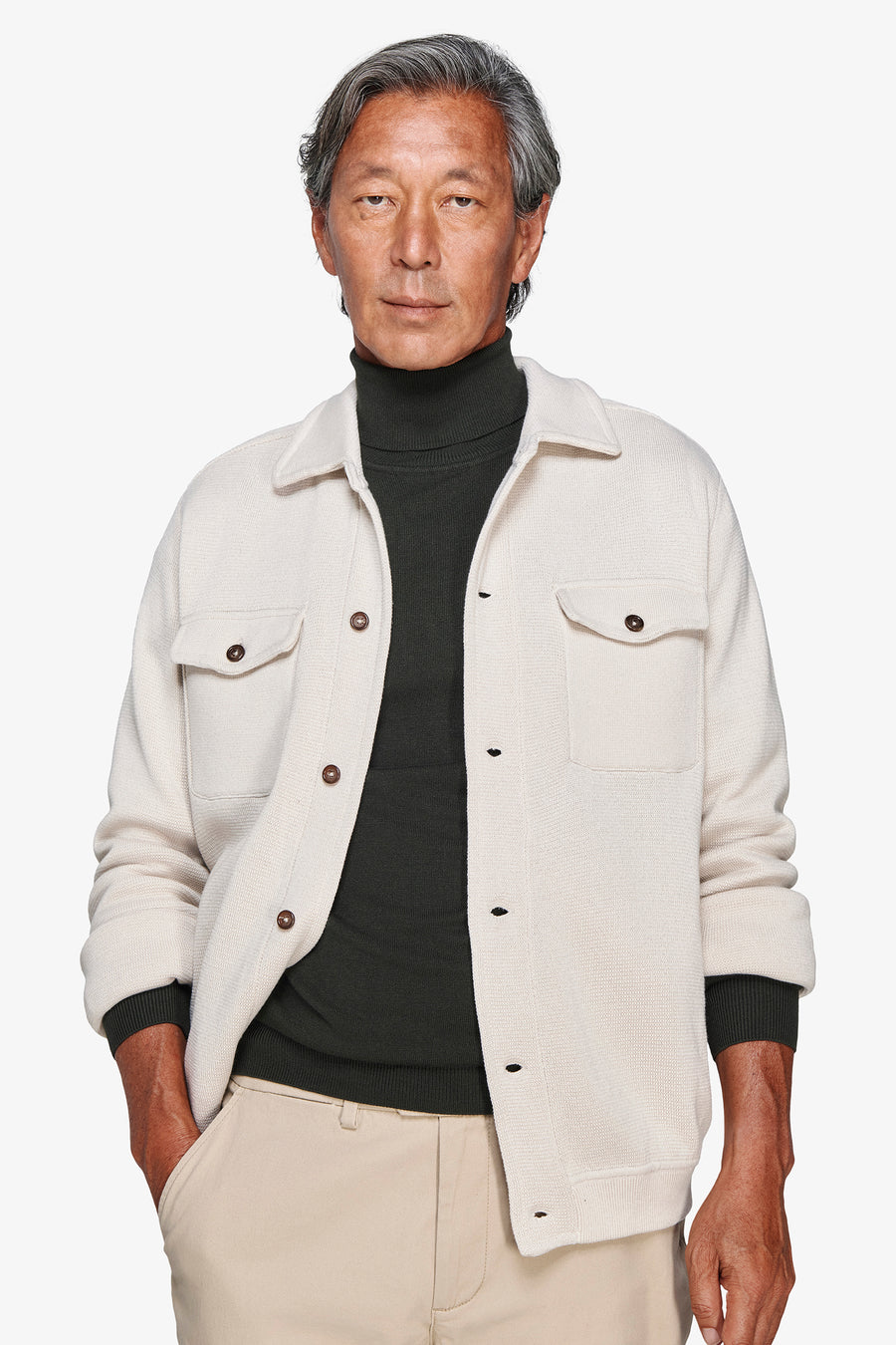 Blazer in maglia mastice