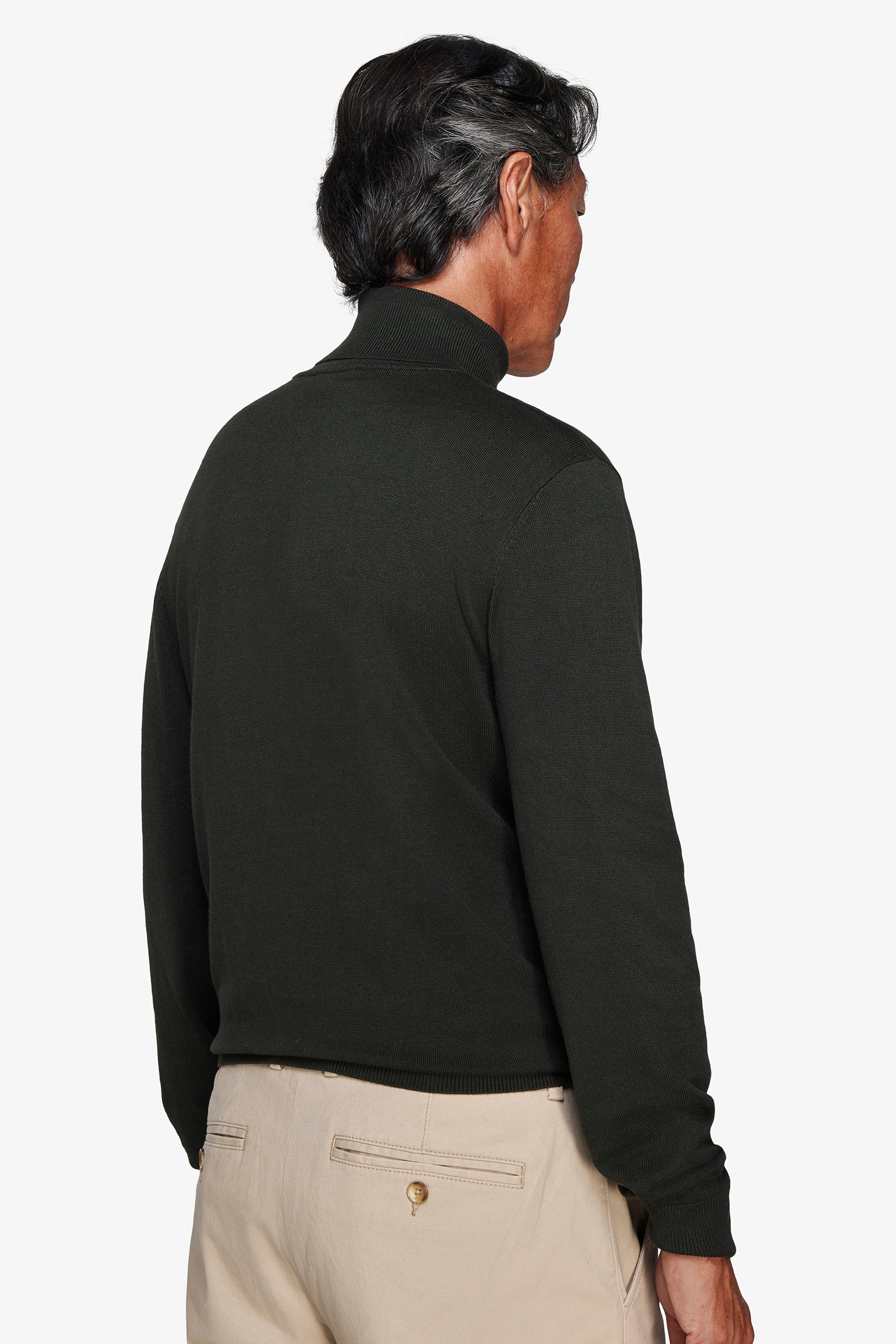 Basic-Rollkragenpullover in Teal