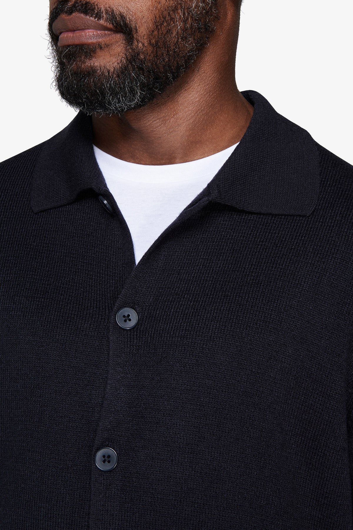 Giacca in maglia punto Milano blu