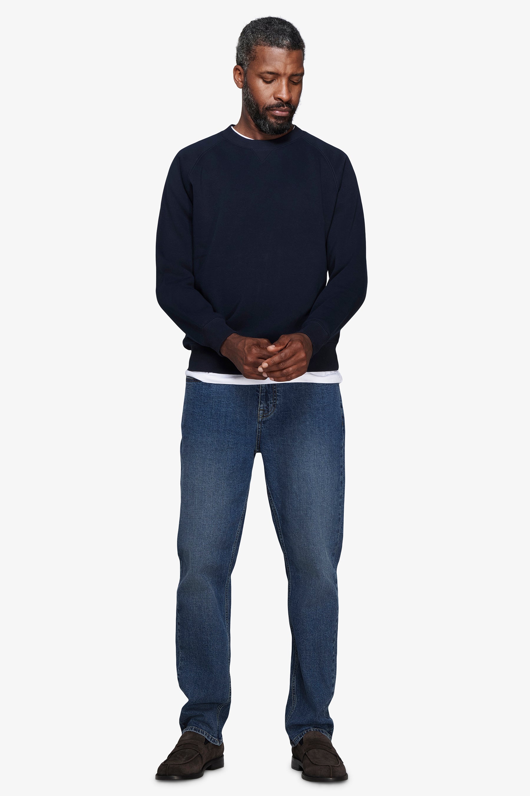Felpa manica raglan blu