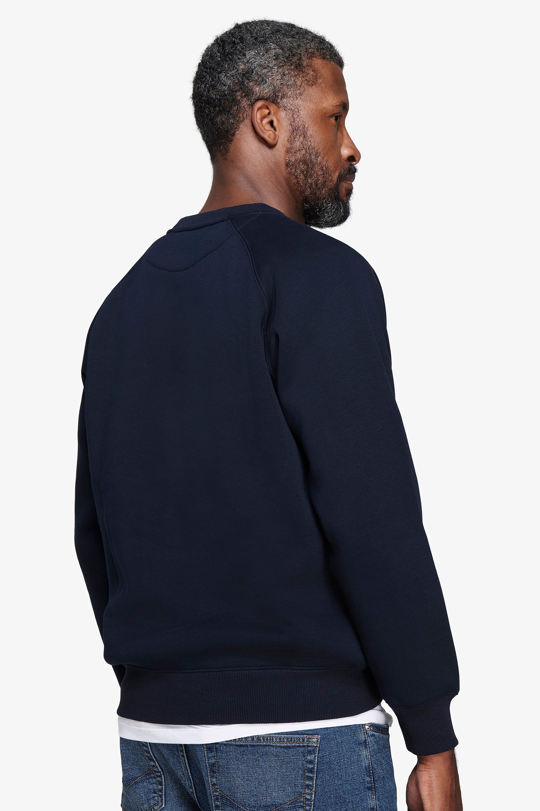 Felpa manica raglan blu
