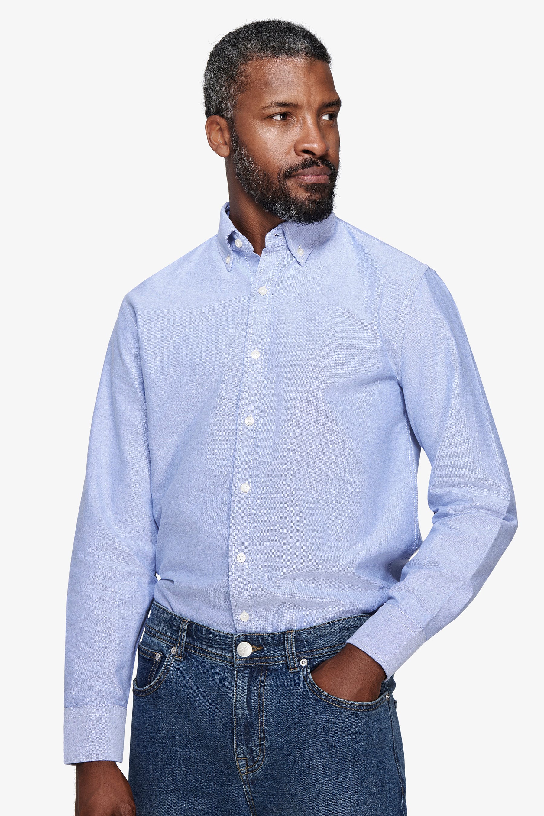 Camicia oxford leisure azzurra