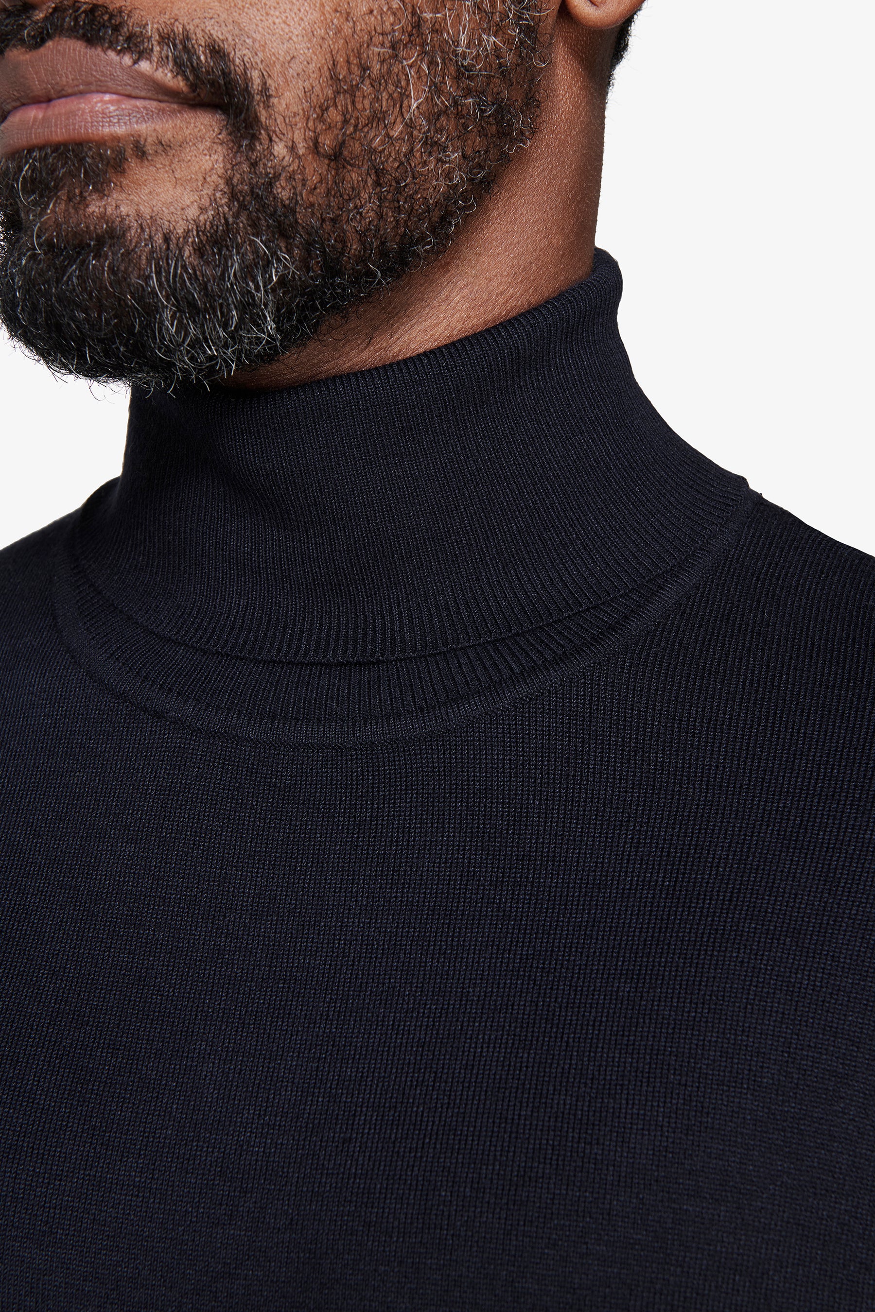 Maglia dolcevita basic blu