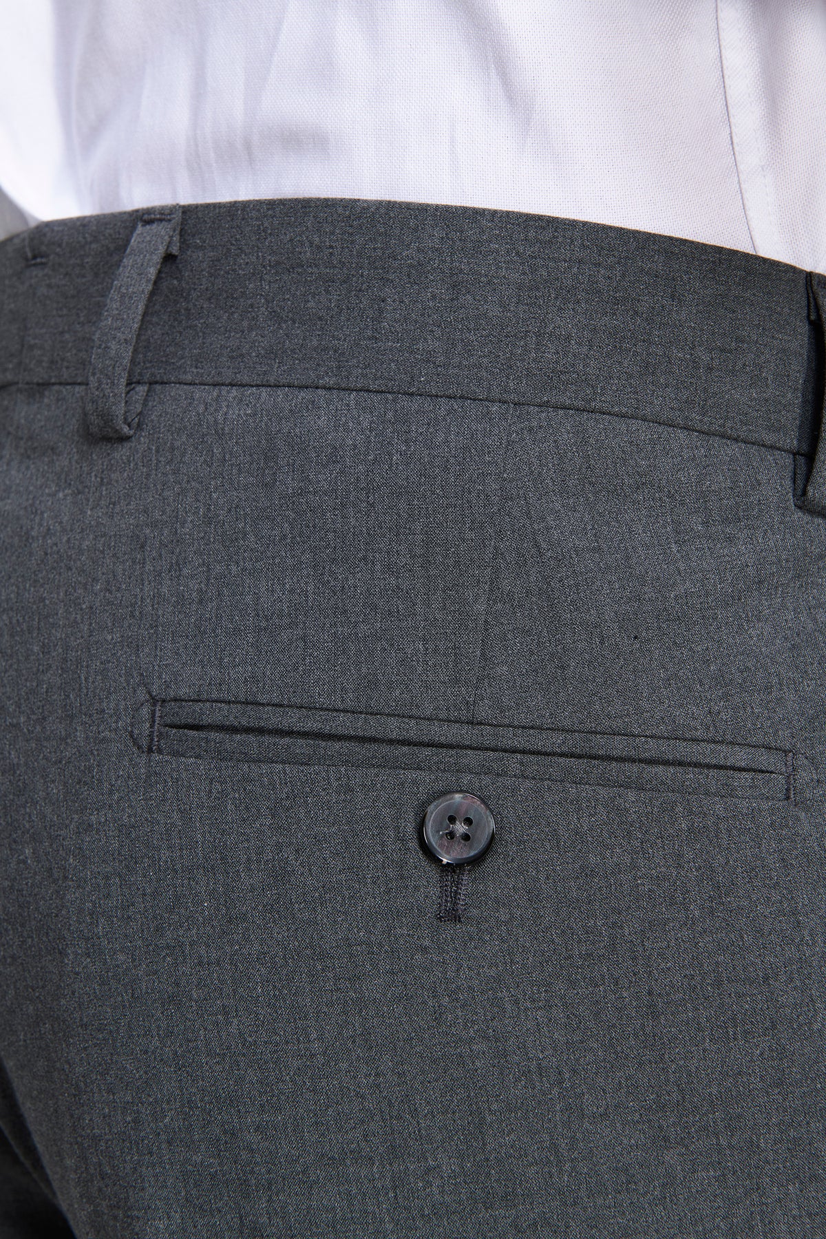 Pantaloni tela fiammata grigio medio