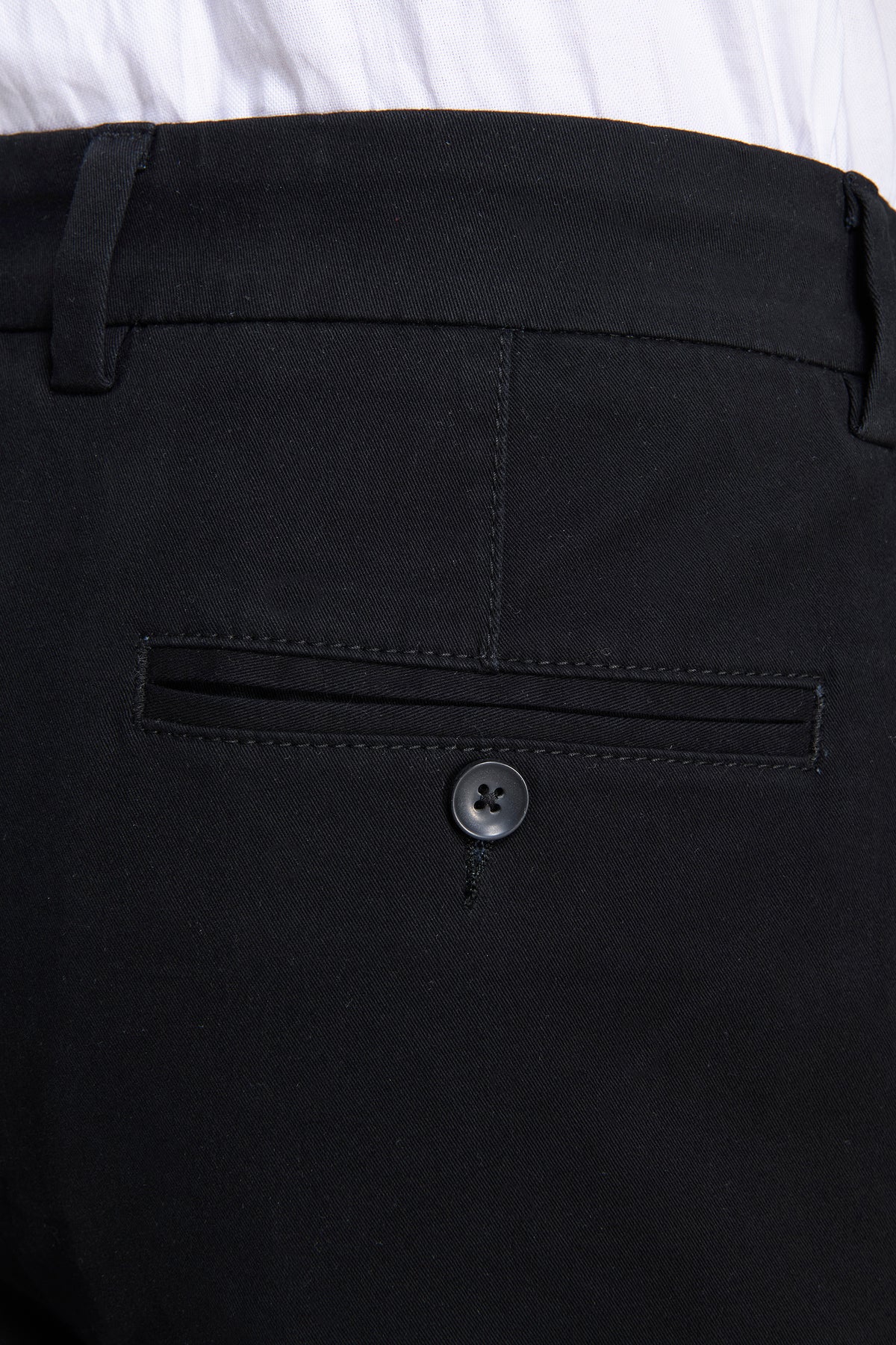 Pantaloni chino gabardina regular neri
