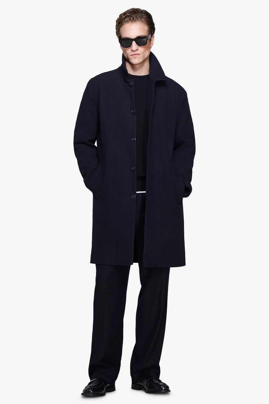 VOLUME Blue oversized coat