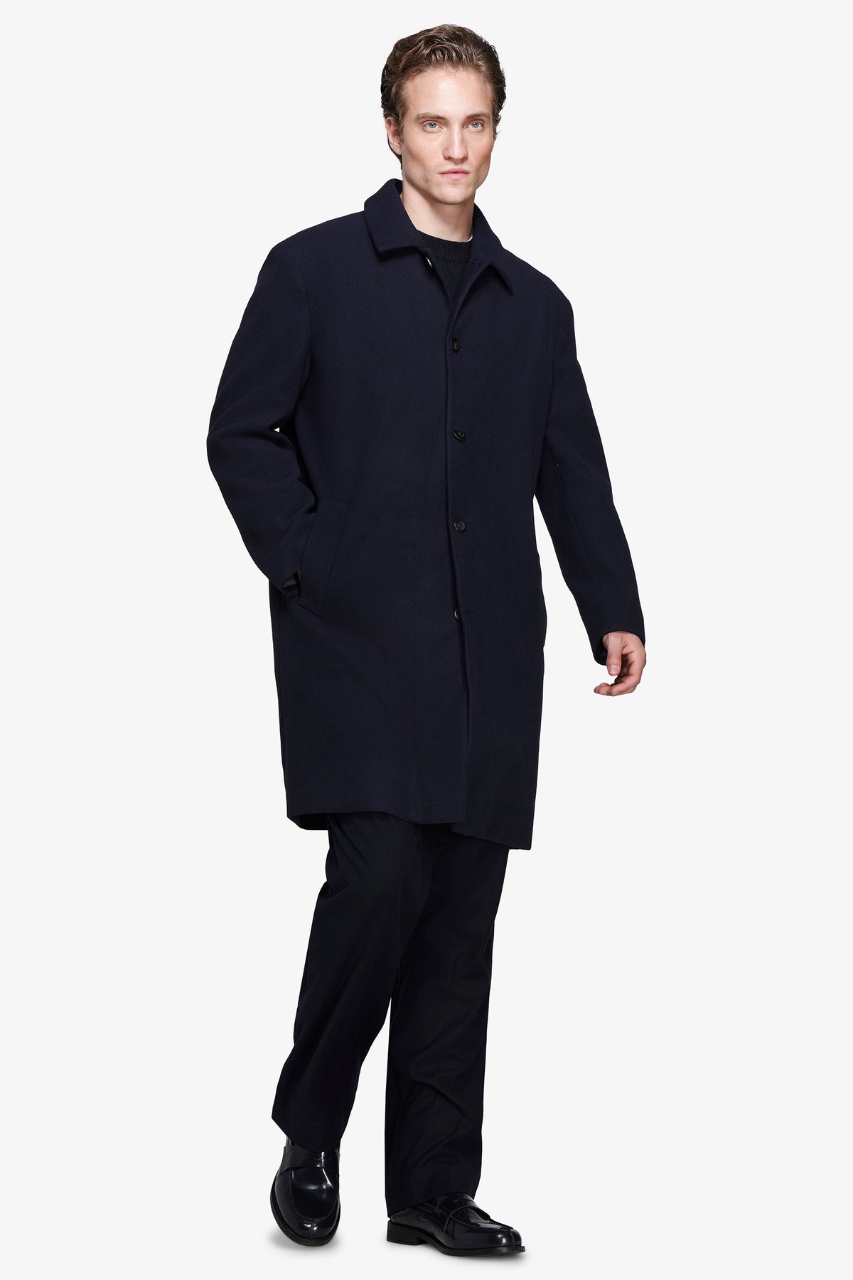 Cappotto Over blu "Volume"