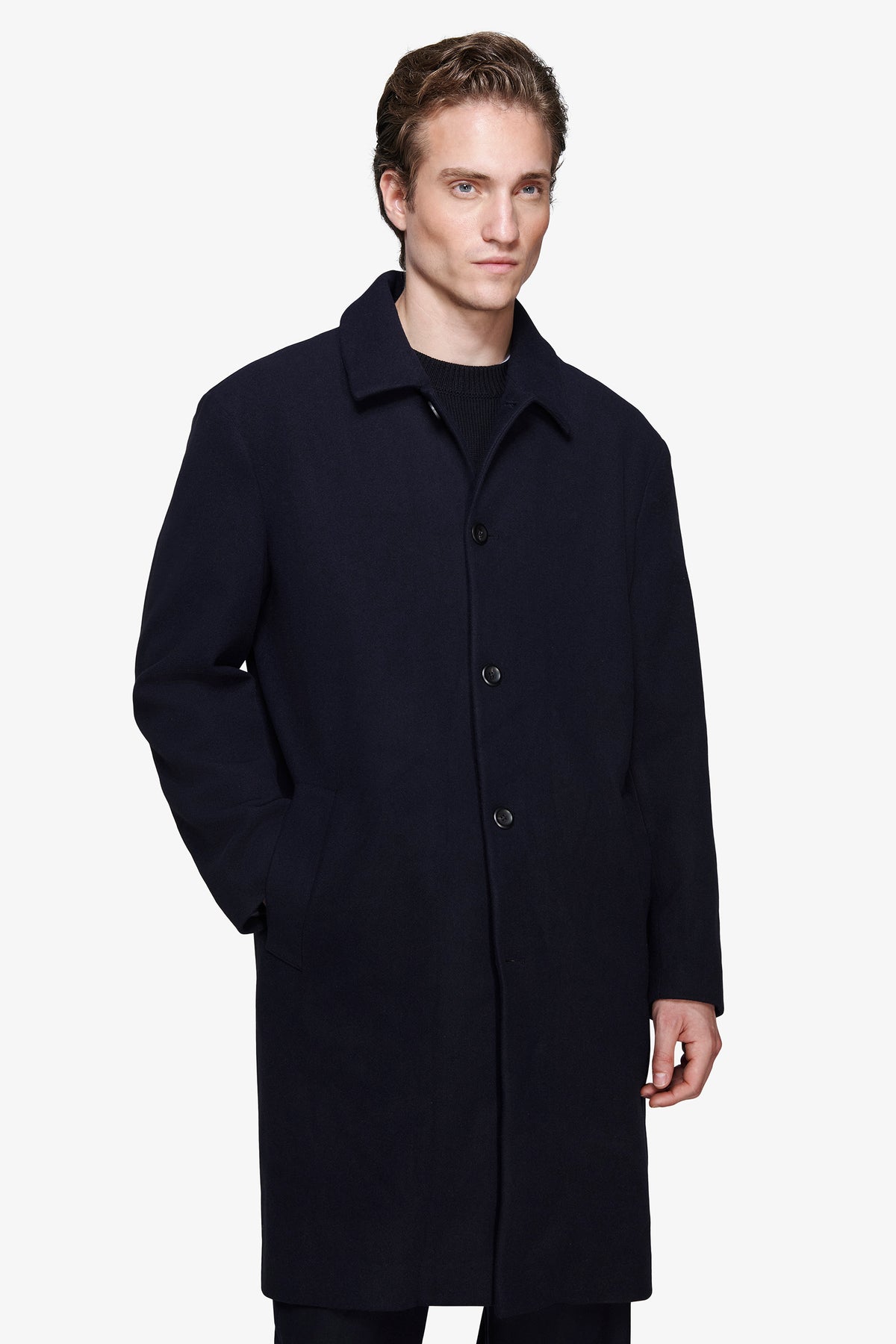 Cappotto Over blu "Volume"