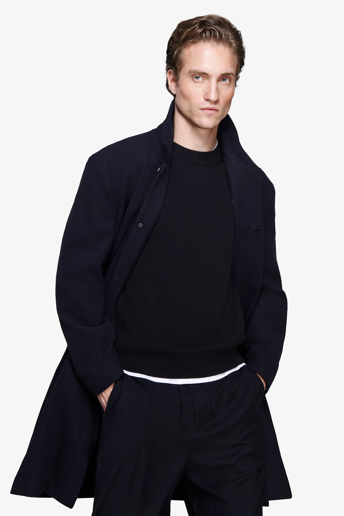Cappotto Over blu "Volume"