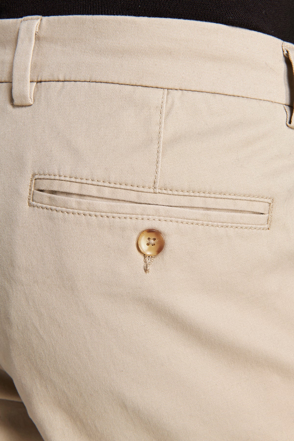 Pantaloni chino gabardina regular cream