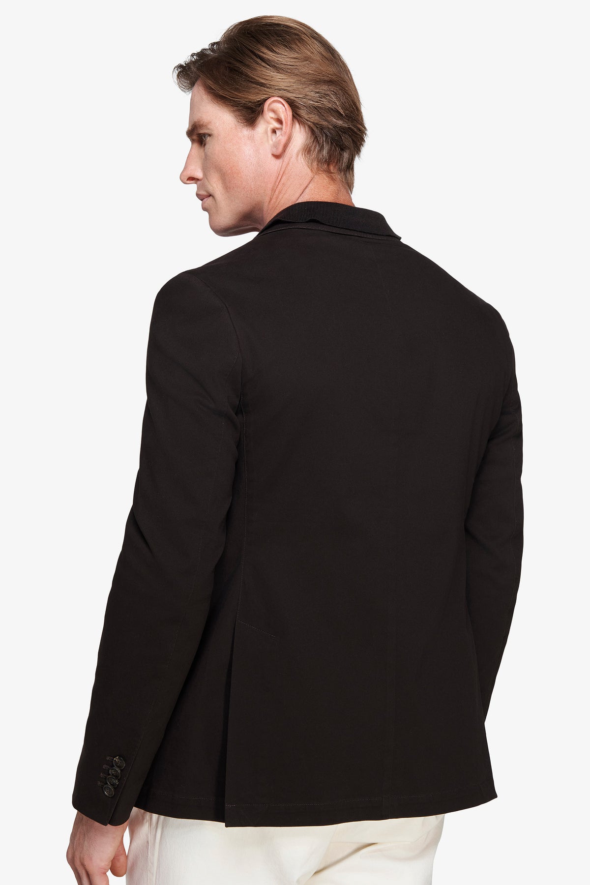 Giacca in cotone stretch moro