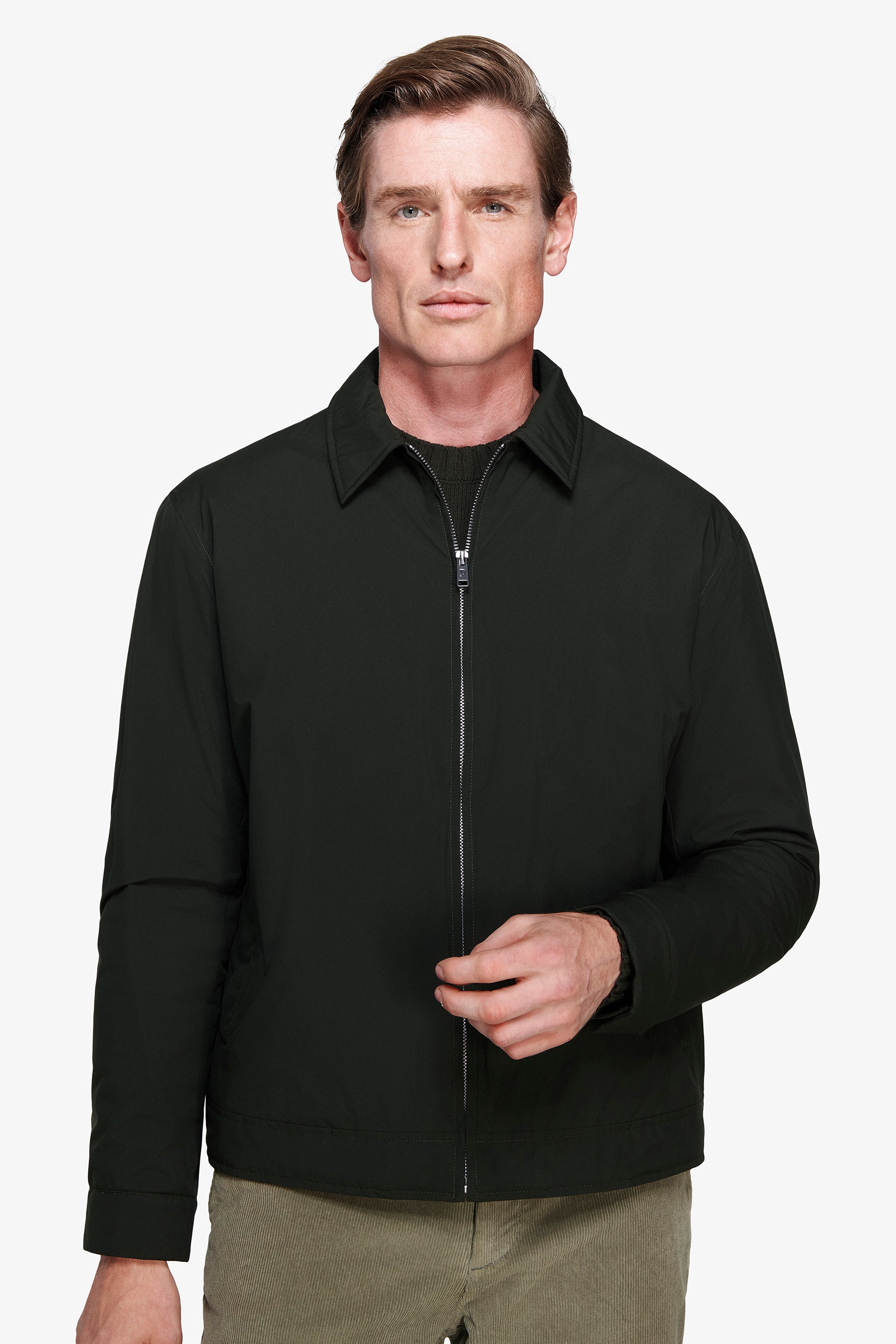 Blouson court technique vert