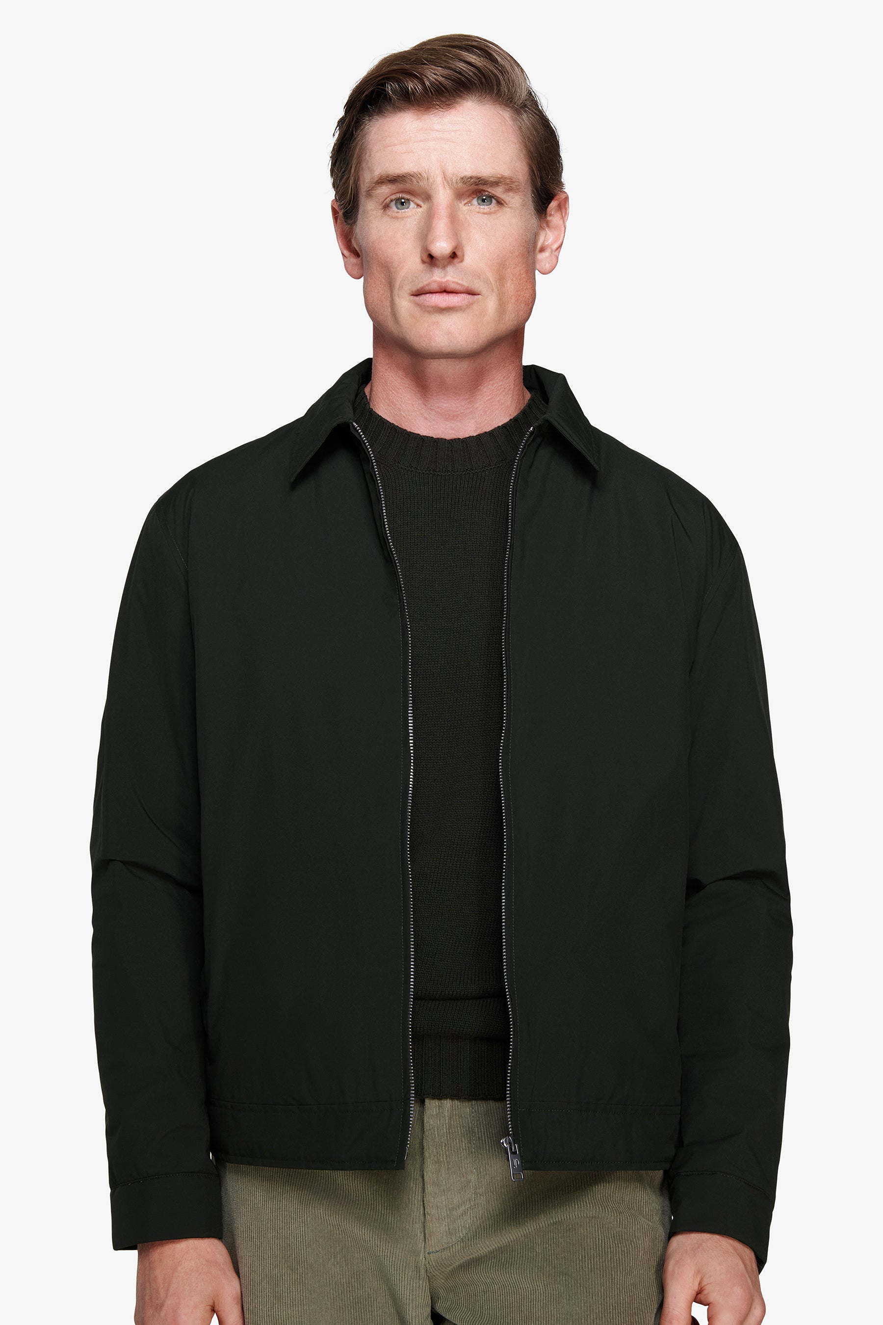 Blouson court technique vert