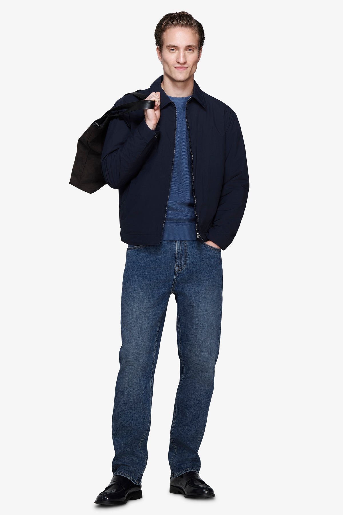 Blouson court technique vert