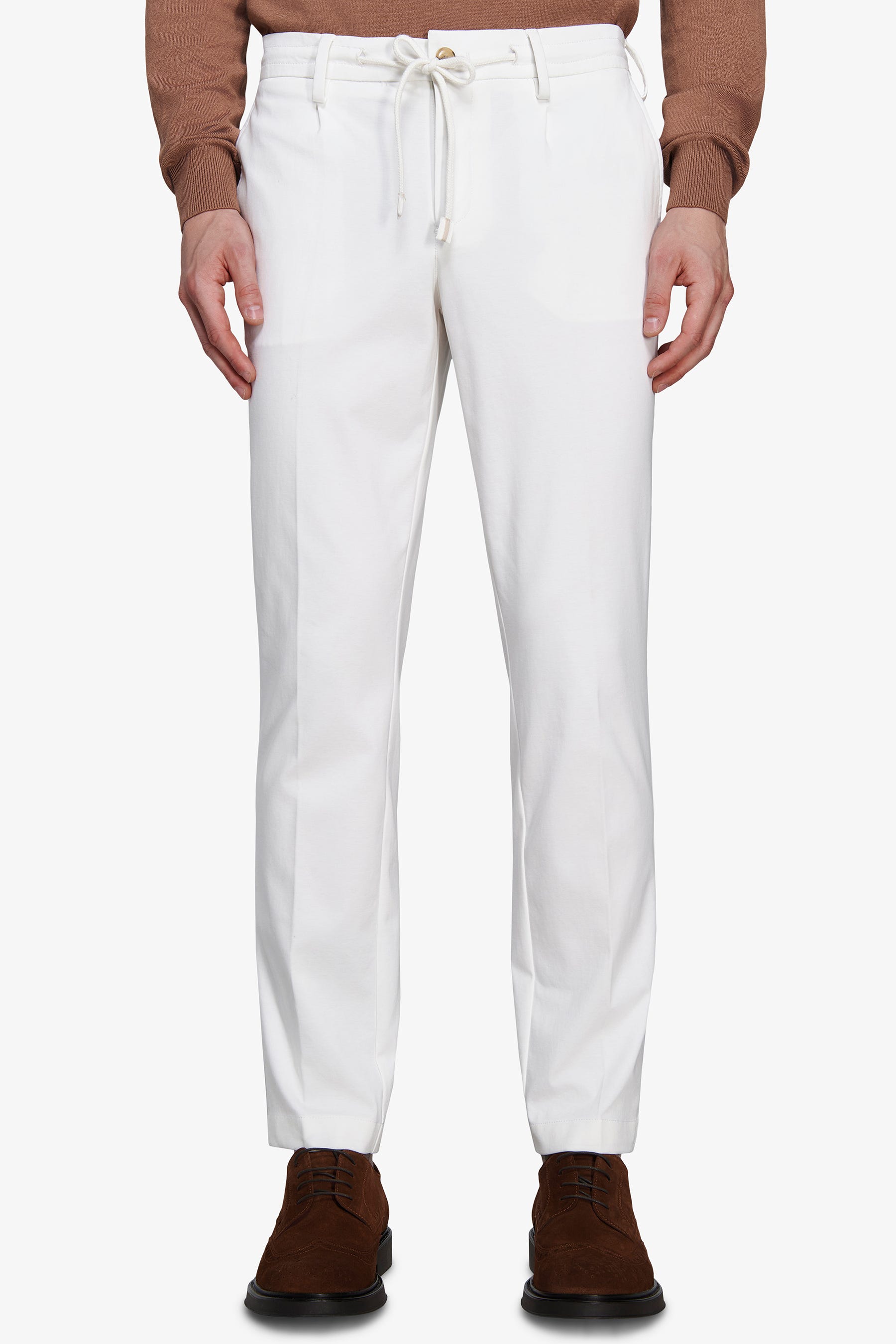 Pantaloni jersey panna