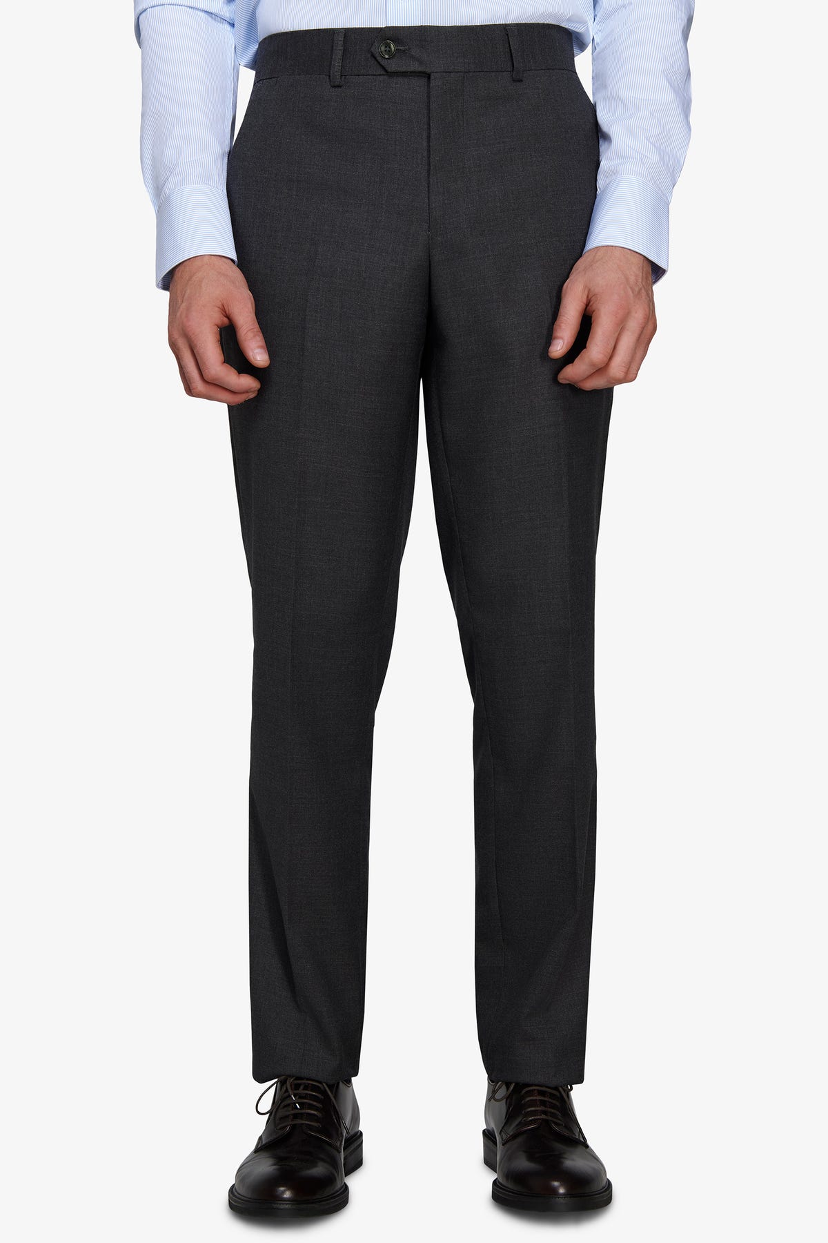 Pantaloni in grisaglia regular fit verde