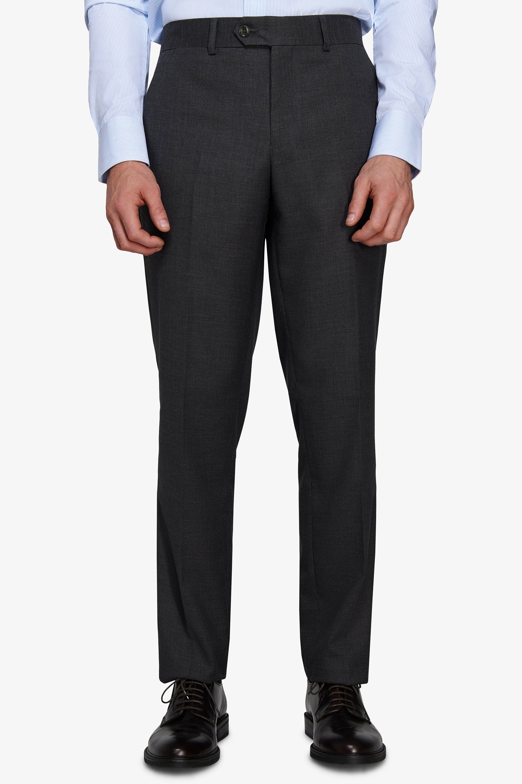 Pantaloni in grisaglia regular fit verde