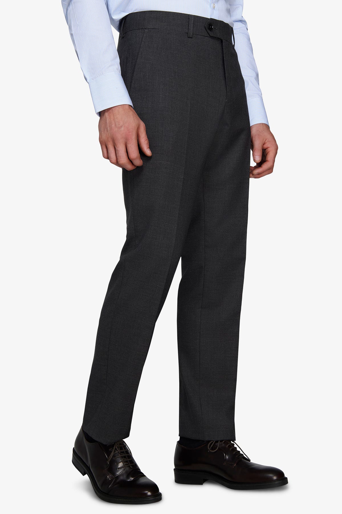 Pantaloni in grisaglia regular fit verde