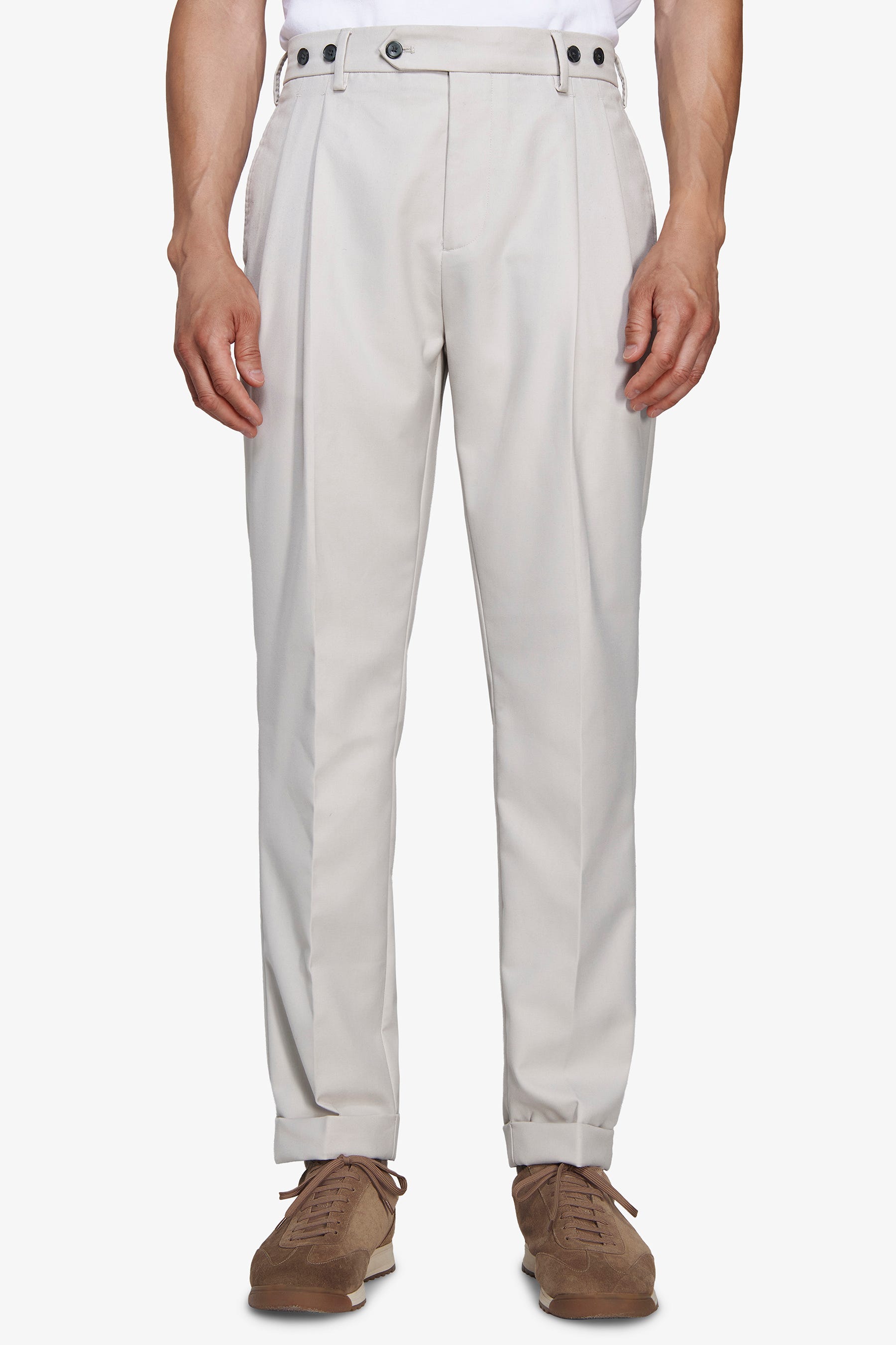 Pantaloni doppia pinces mastice