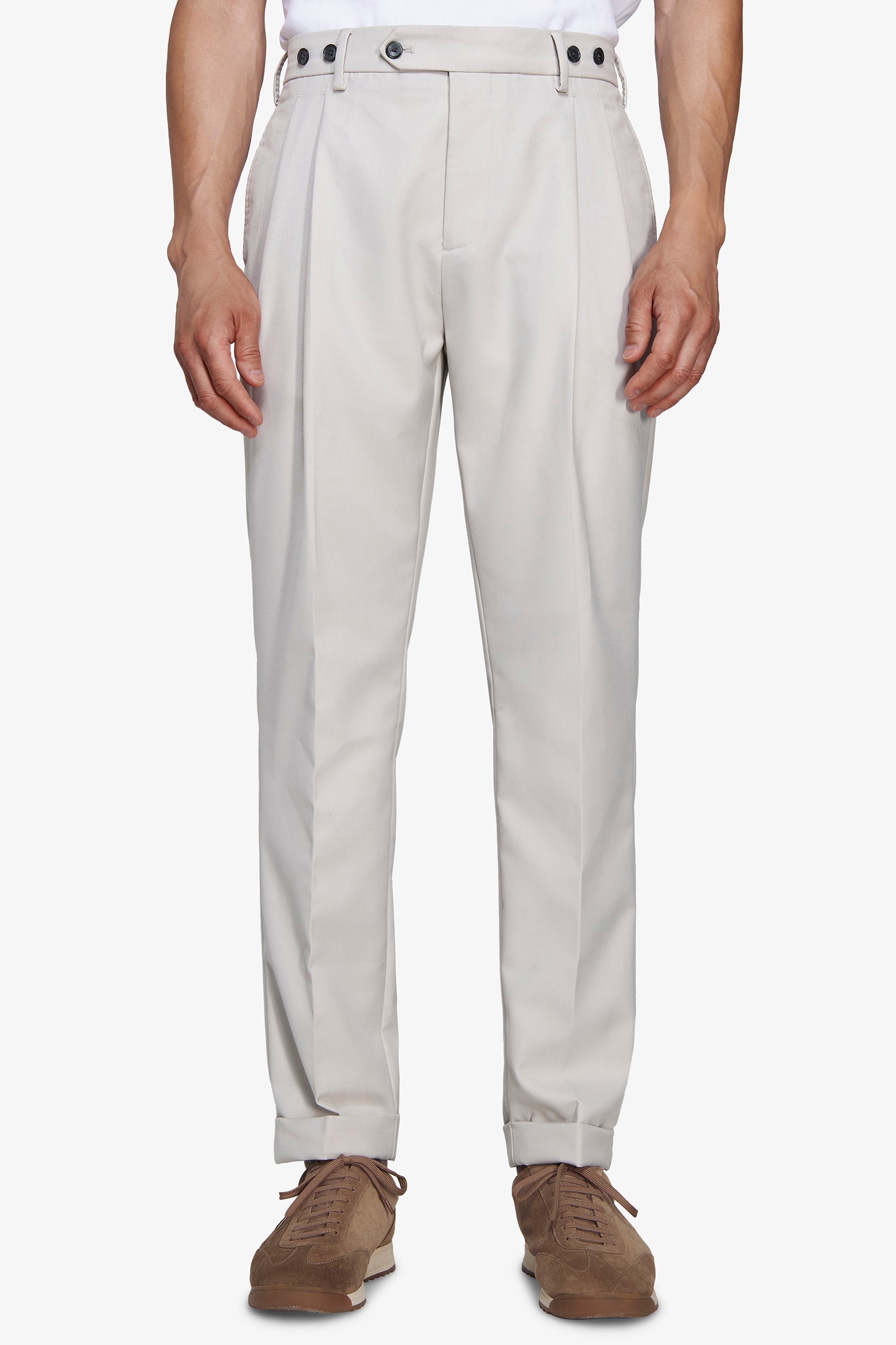 Pantaloni doppia pinces mastice