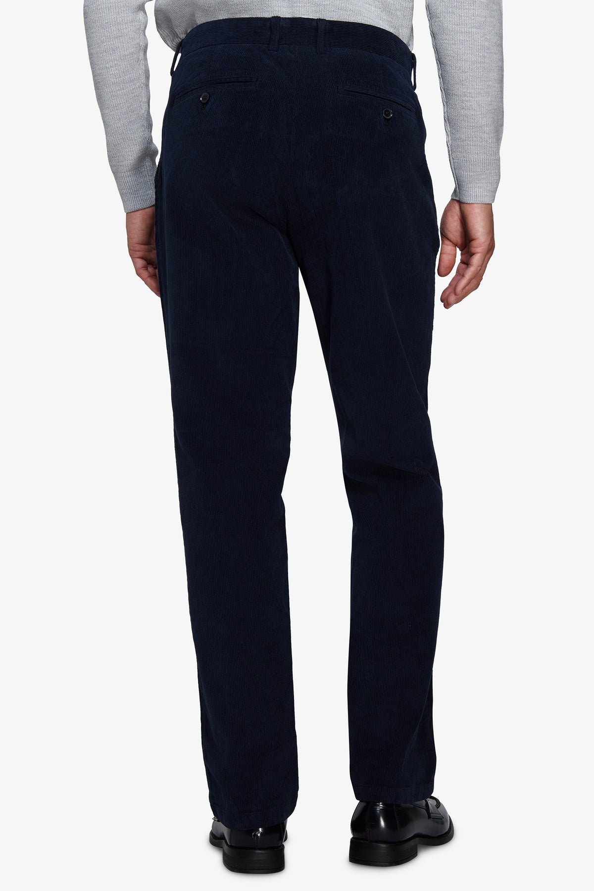 Pantaloni velluto millerighe regular denim