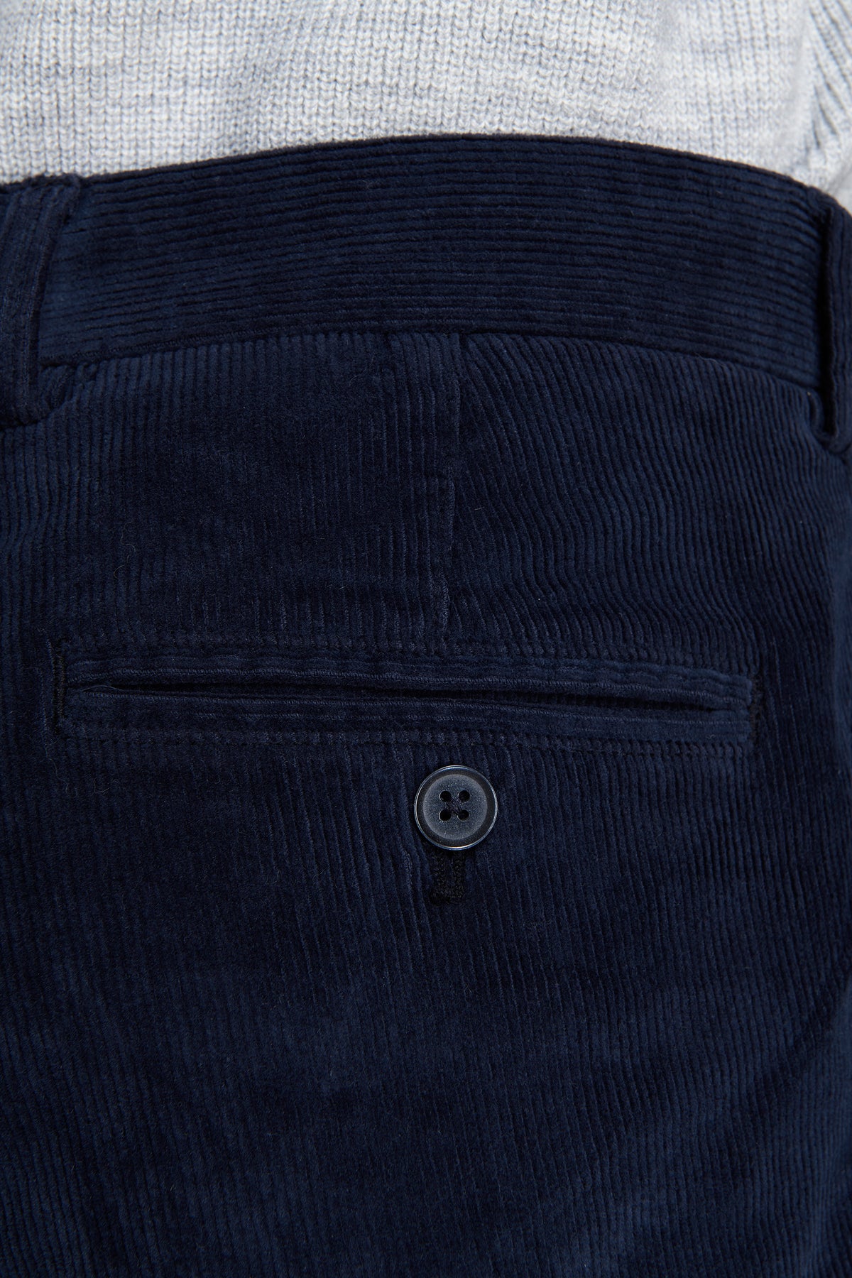 Pantaloni velluto millerighe regular denim