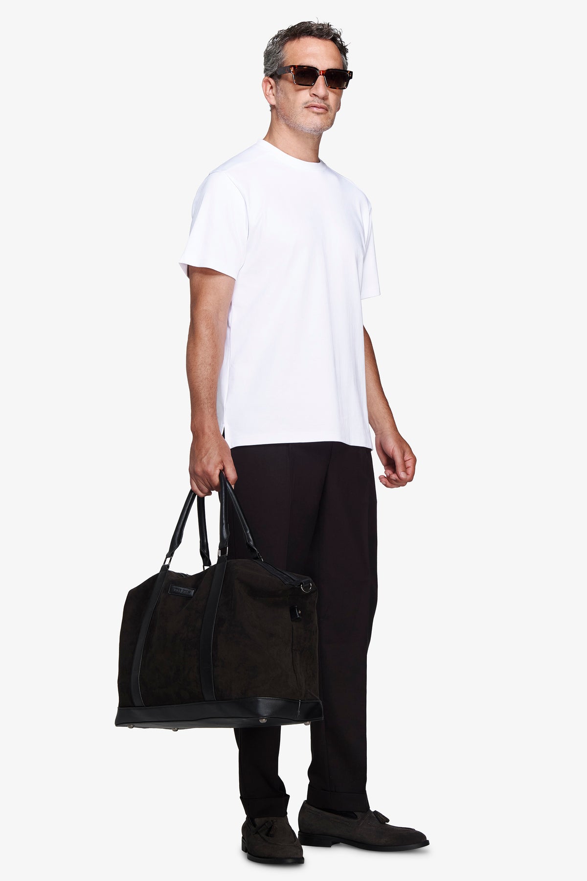 T-shirt blanc en coton interlock