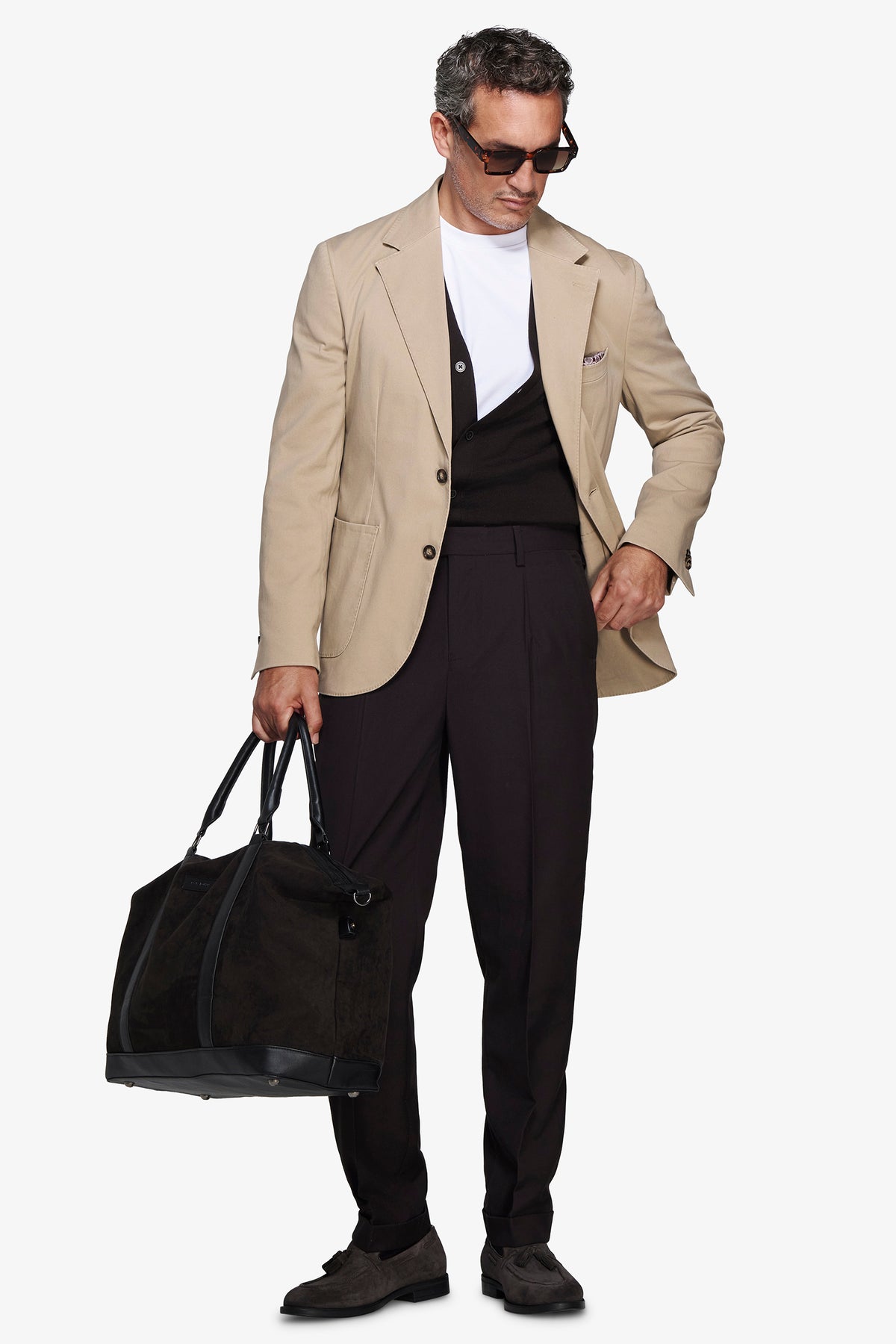 Giacca in cotone stretch corda
